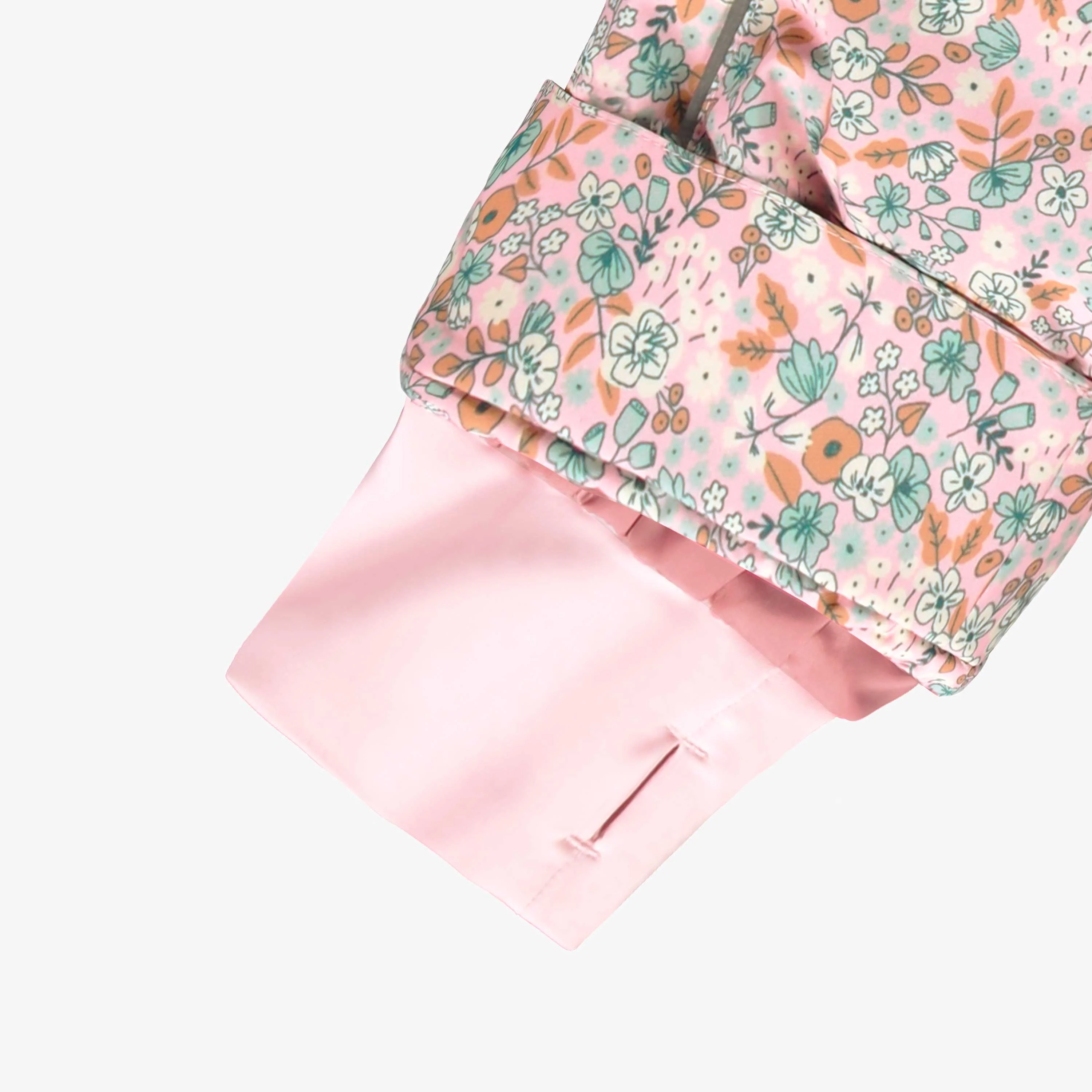 Habit de neige une pièce rose avec fleurs, enfant - Image 16