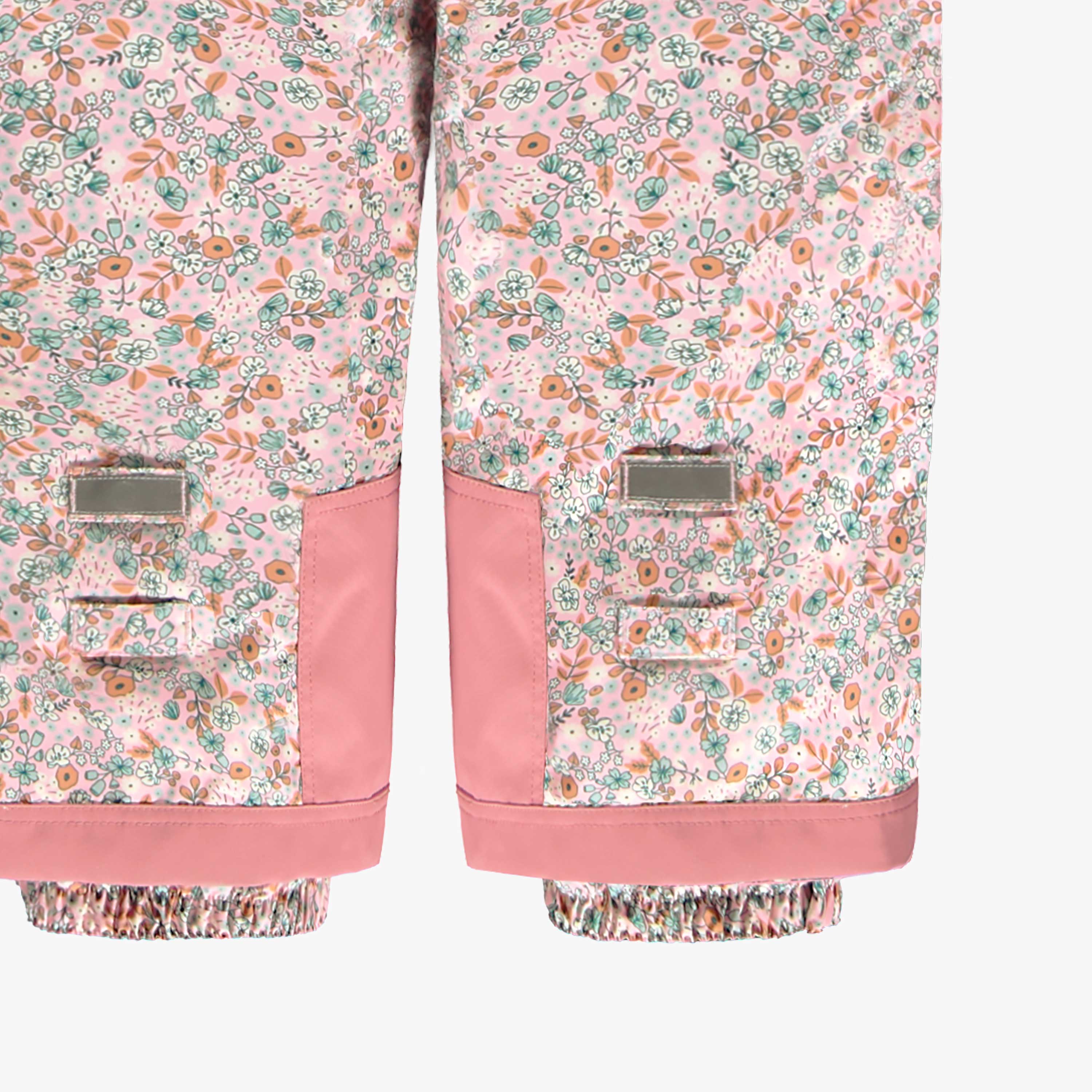Habit de neige une pièce rose avec fleurs, enfant - Image 17