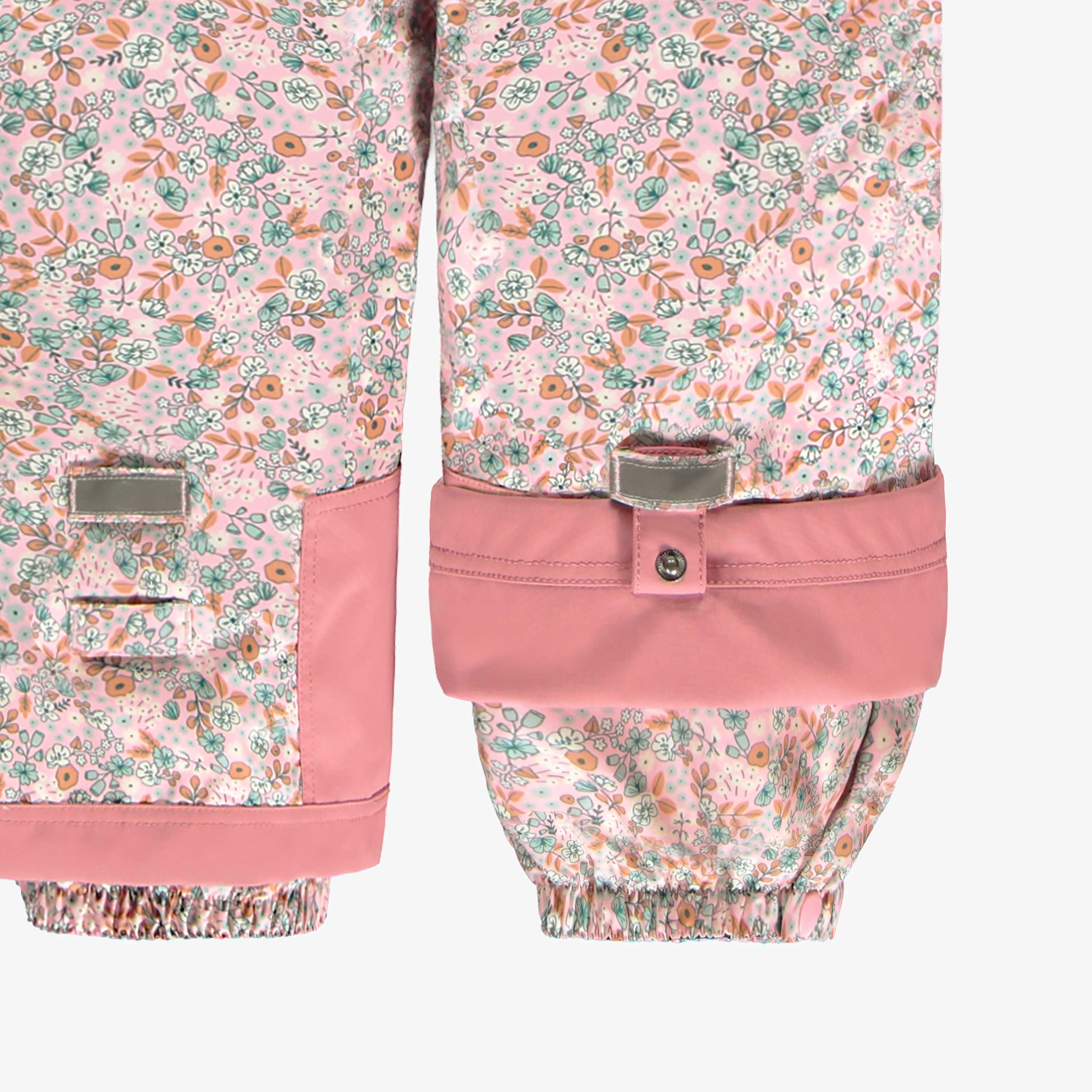 Habit de neige une pièce rose avec fleurs, enfant - Image 19