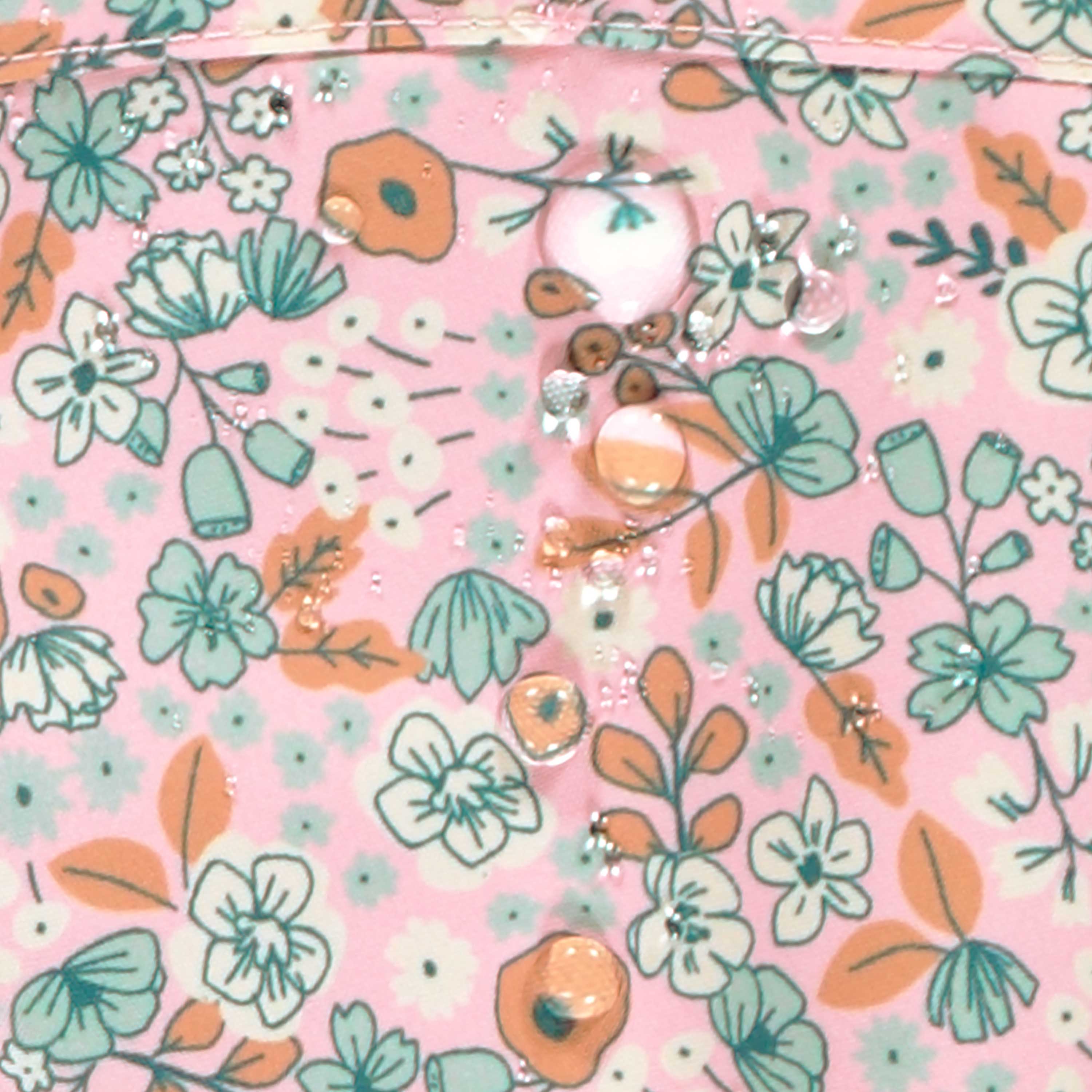 Habit de neige une pièce rose avec fleurs, enfant - Image 20