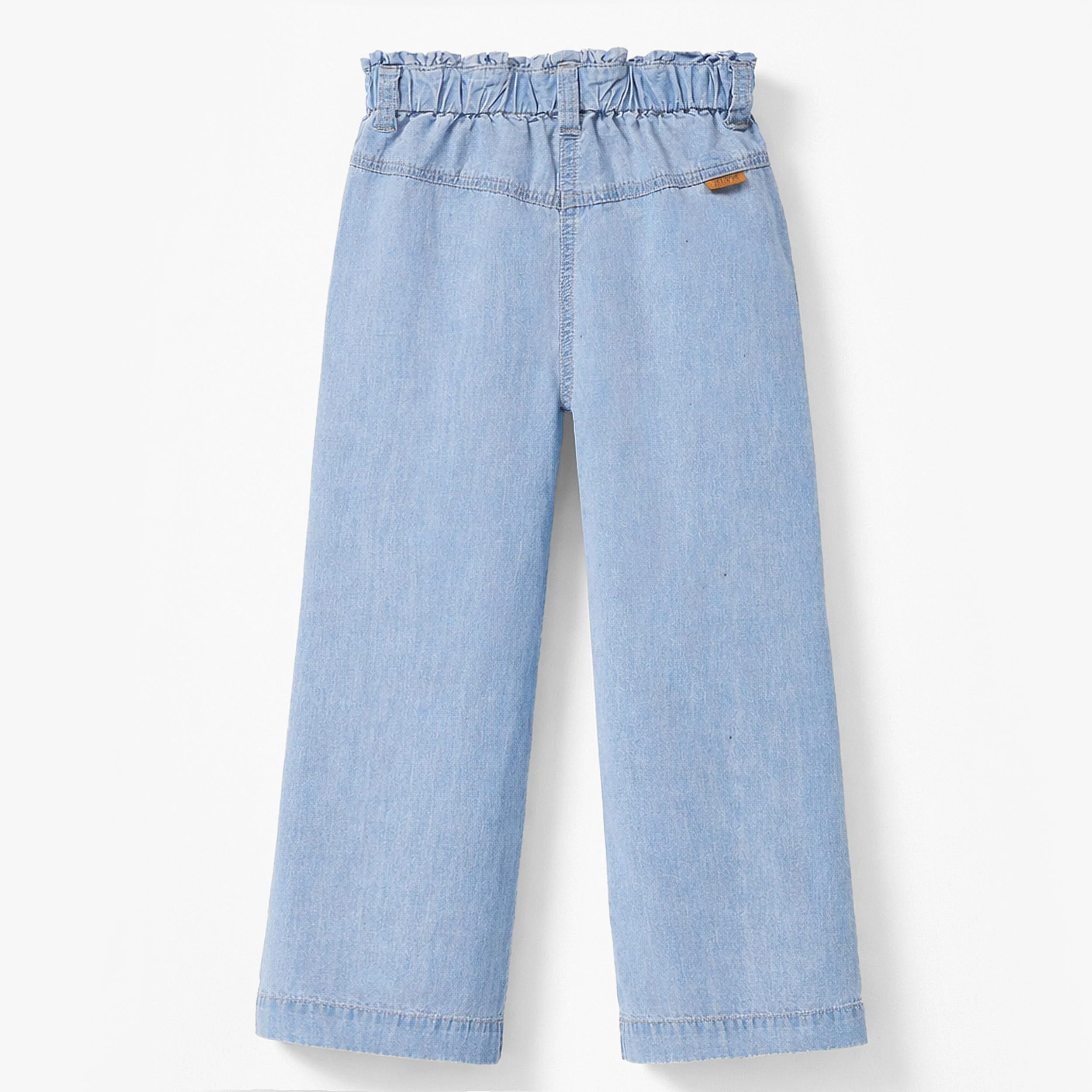 Jean bleu en denim léger avec broderies, enfant - Image 3