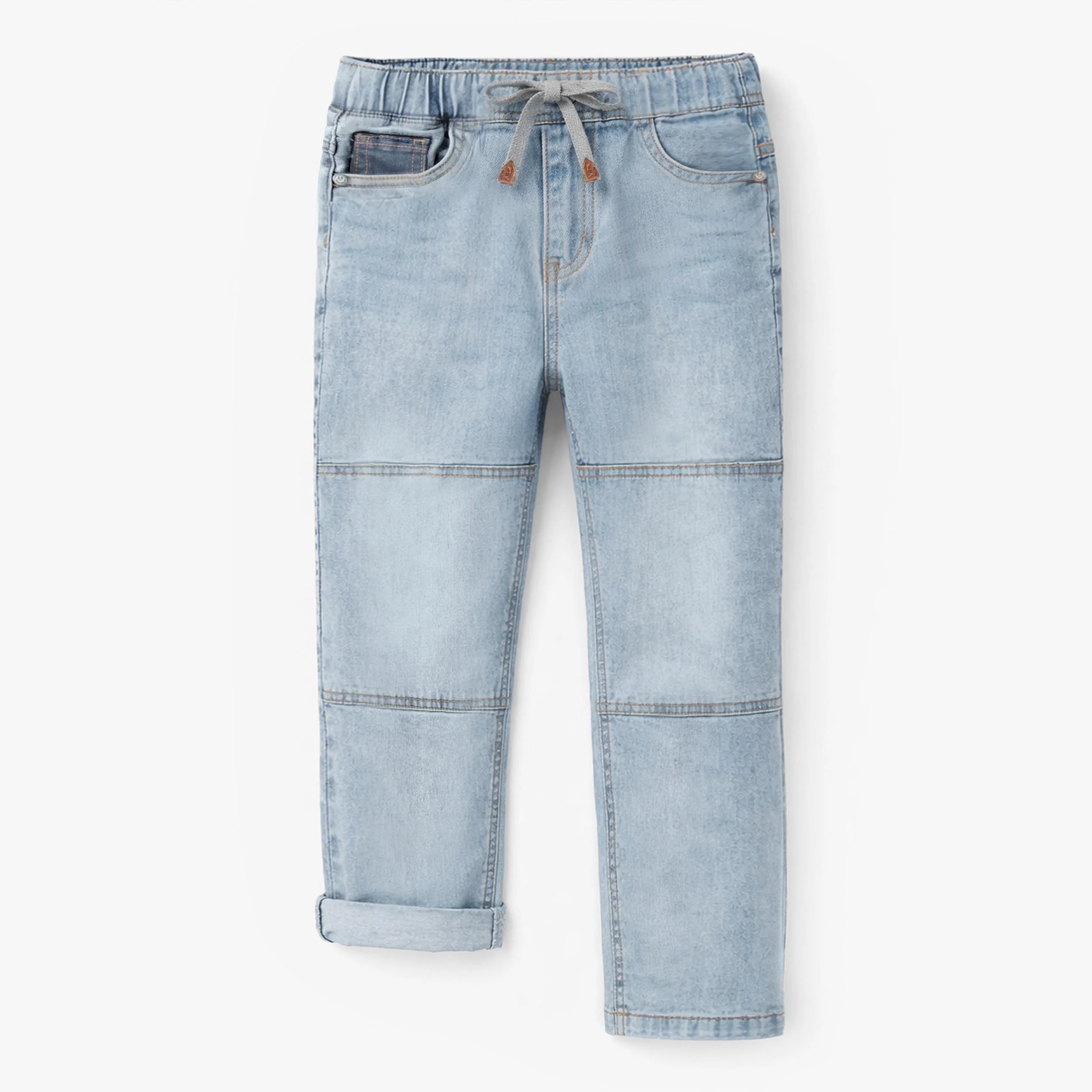 Jean bleu pâle avec écusson étoile, enfant
