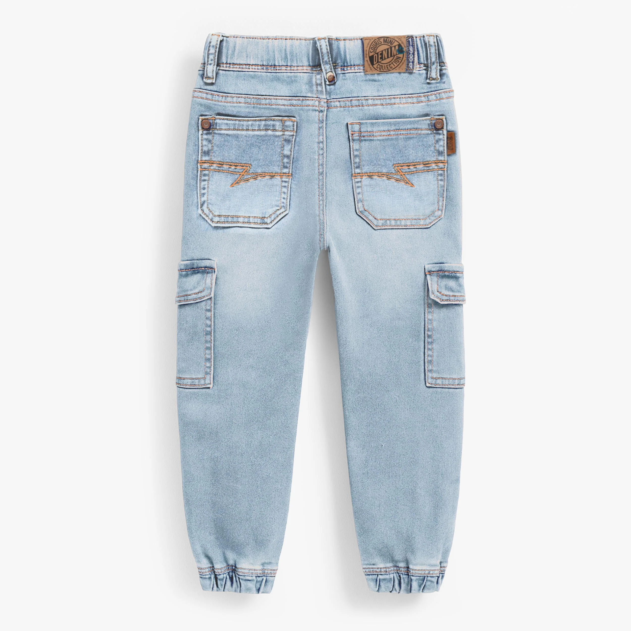 Jean cargo bleu, enfant - Image 2