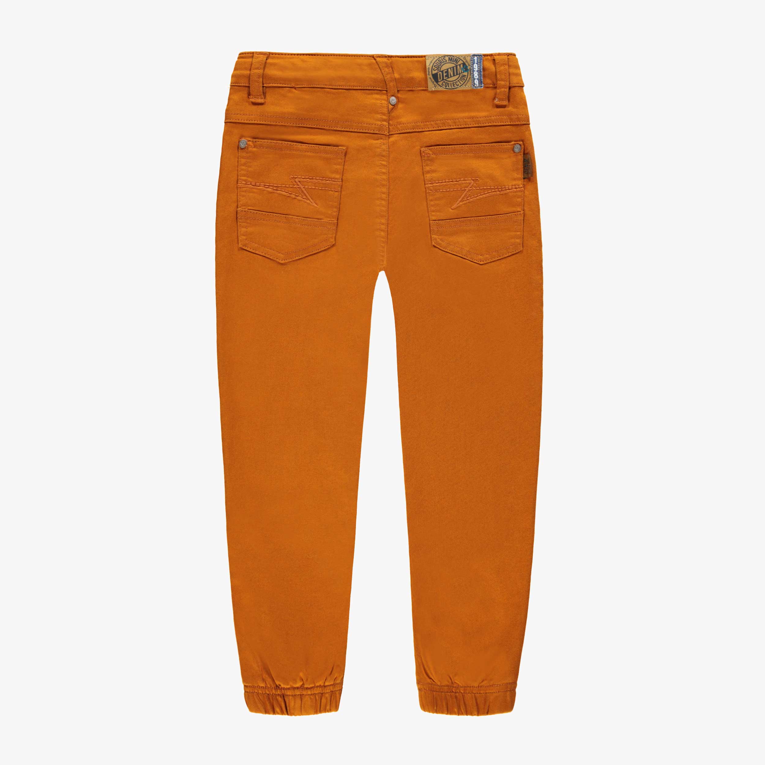 Jean orange coupe décontractée, enfant - Image 2