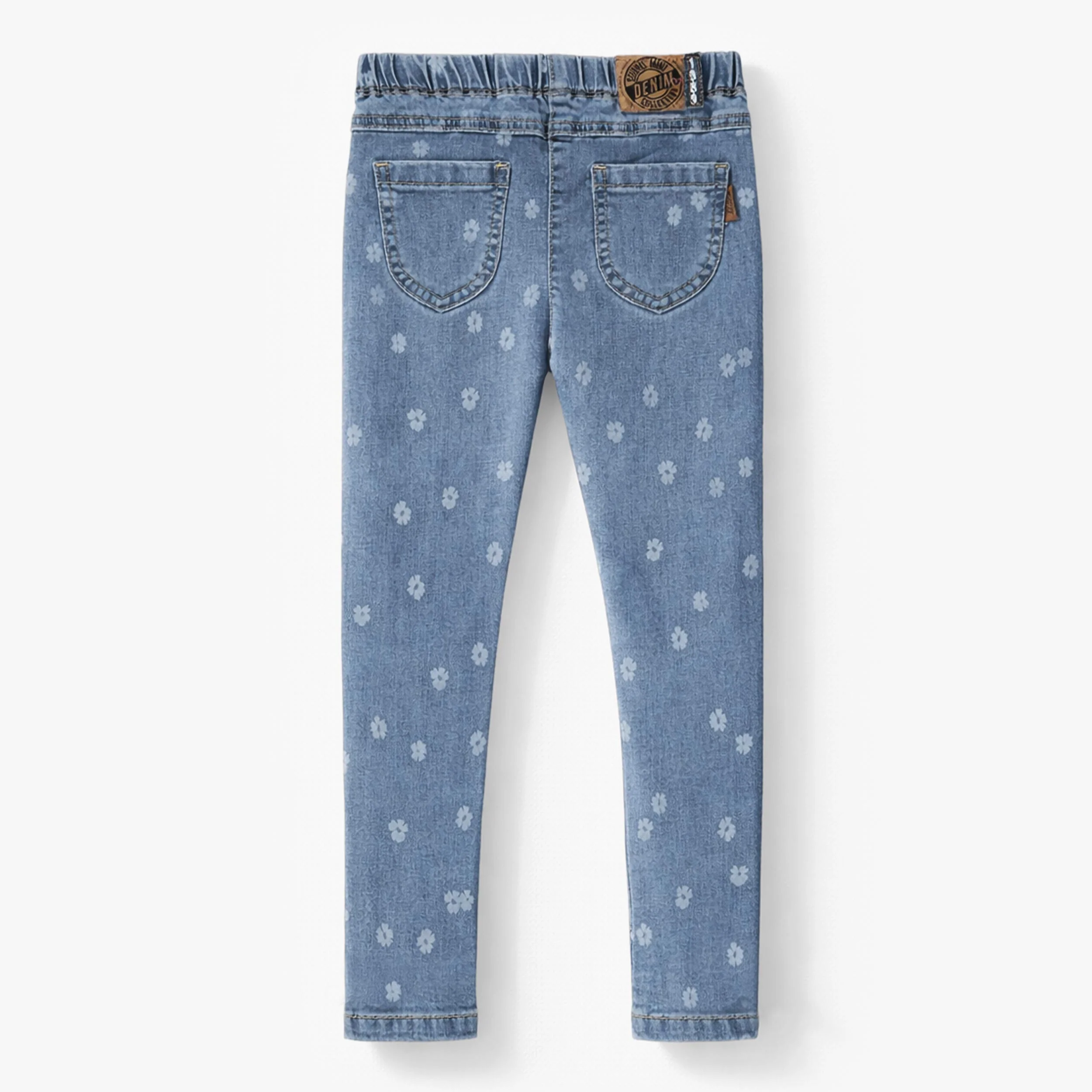 Jegging bleu à motif floral, enfant - Image 2