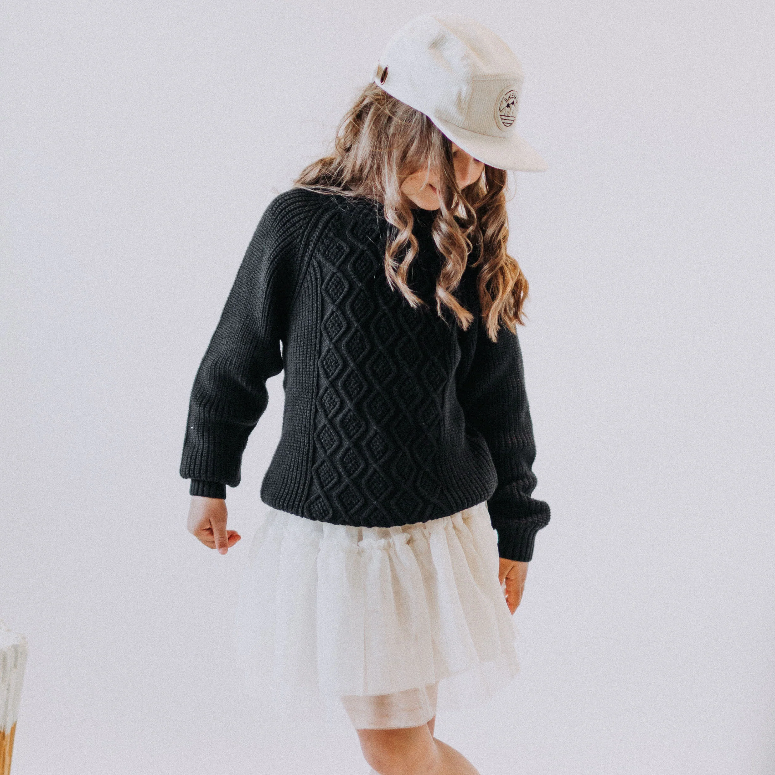 Jupe crème en tulle de polyester, enfant - Image 4