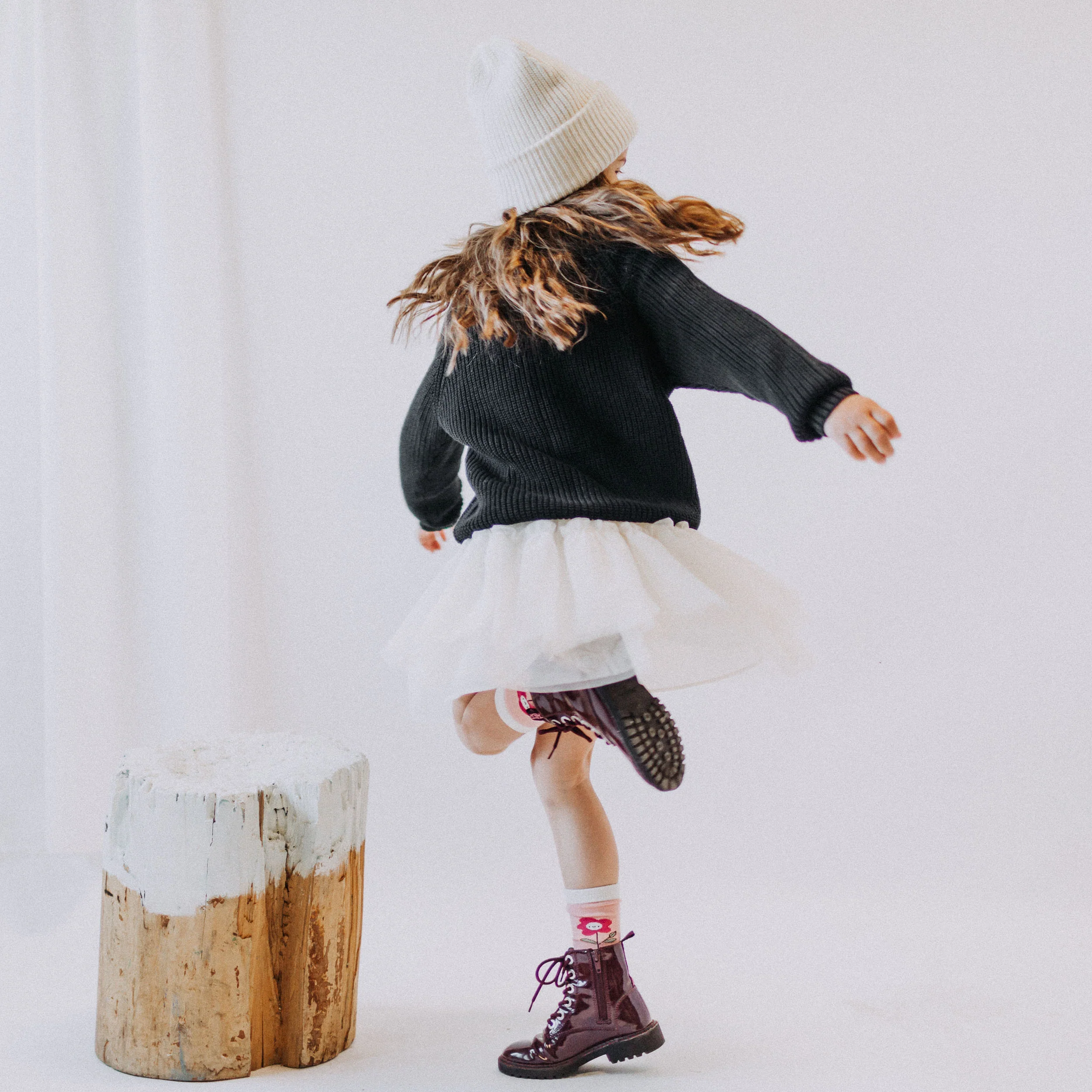 Jupe crème en tulle de polyester, enfant - Image 5