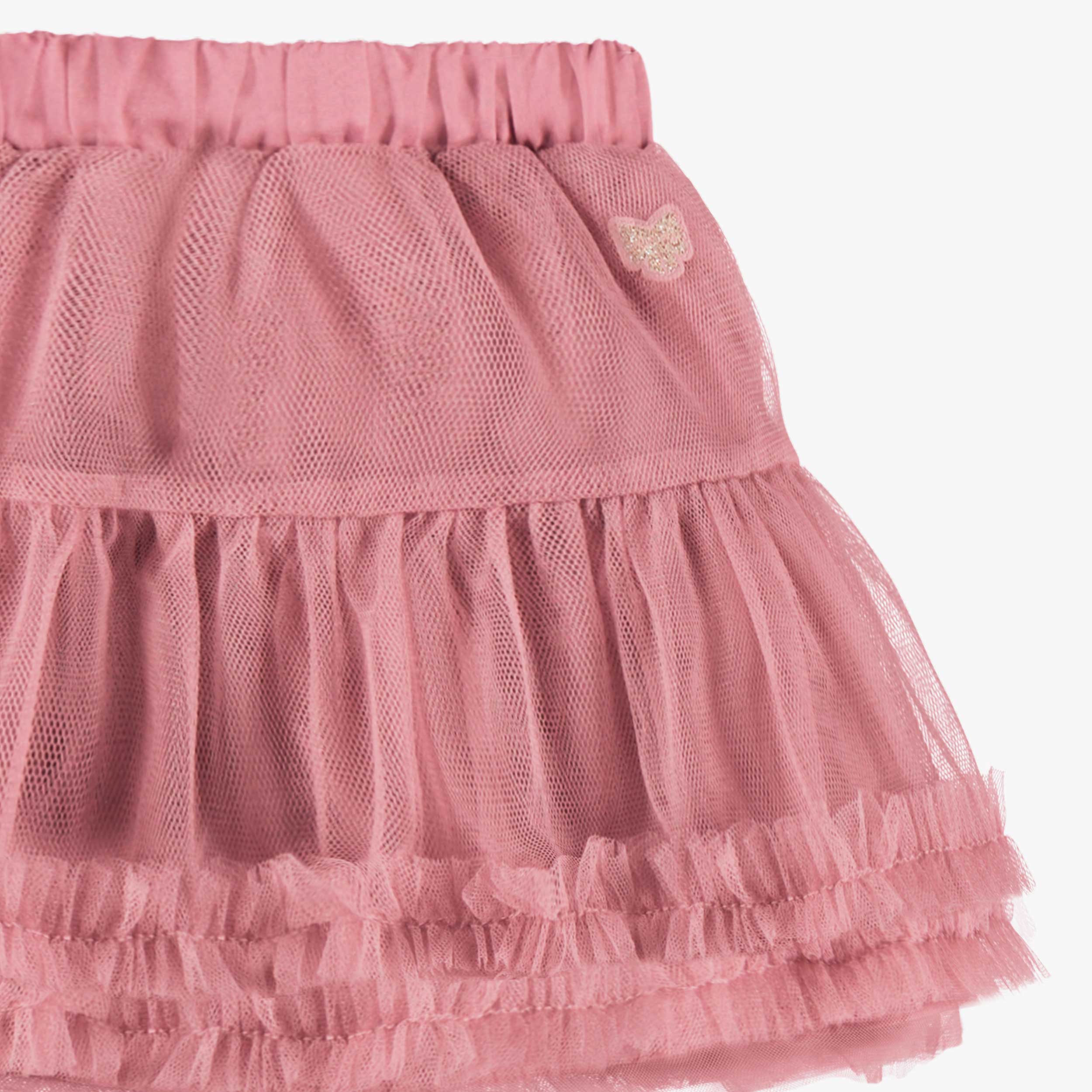 Jupe rose en tulle souple, bébé - Image 7