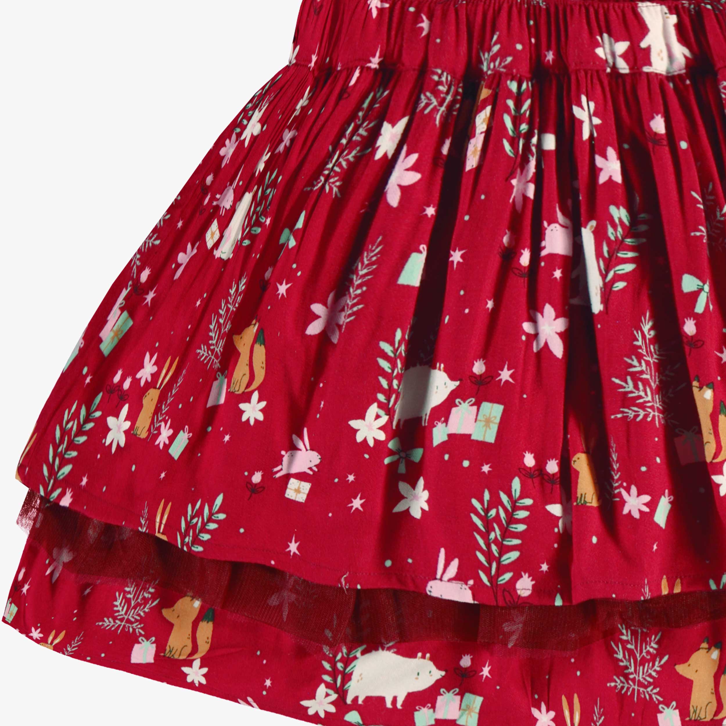 Jupe rouge à motifs festifs, enfant - Image 5