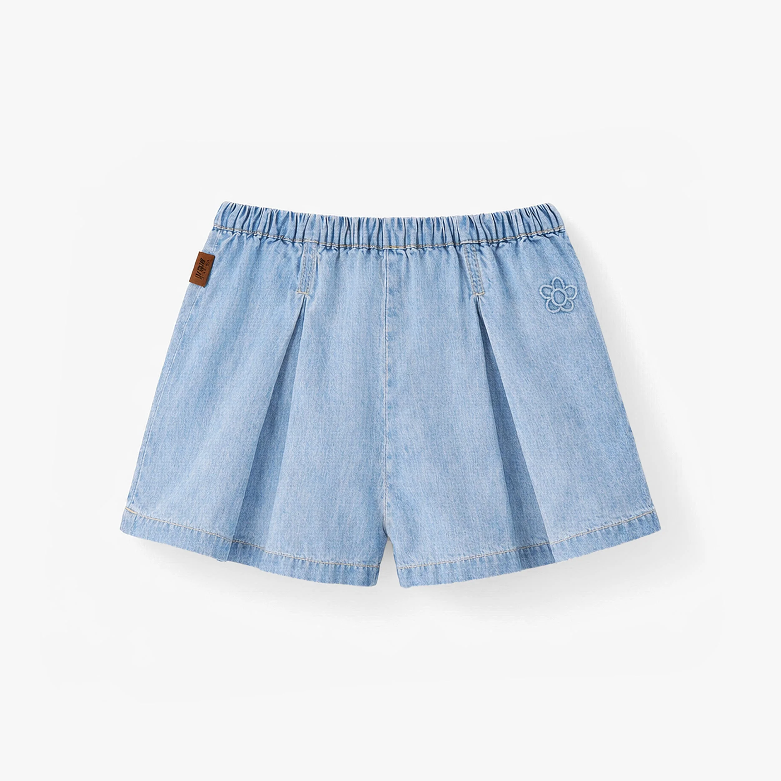 Jupe-short en denim léger, bébé - Image 3