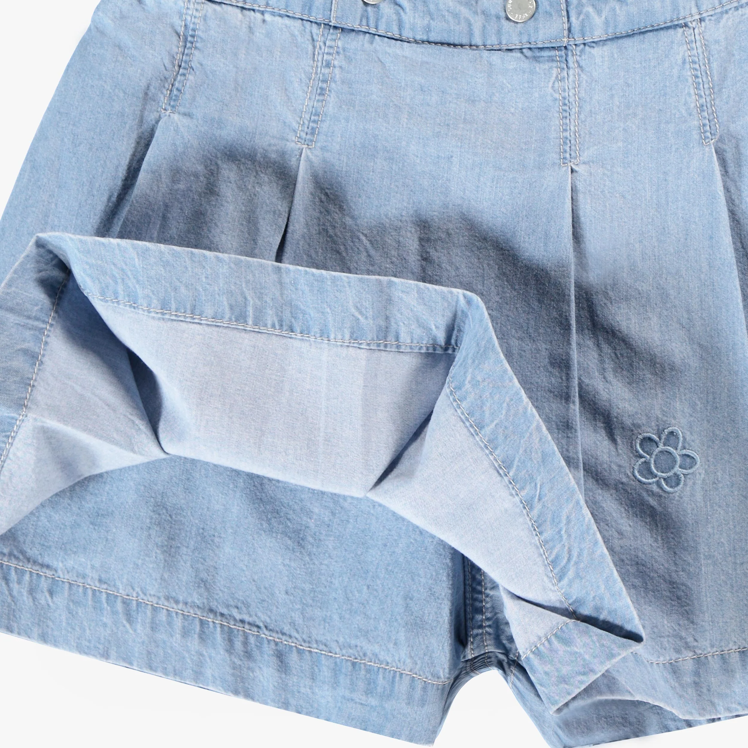 Jupe-short en denim léger, enfant - Image 4
