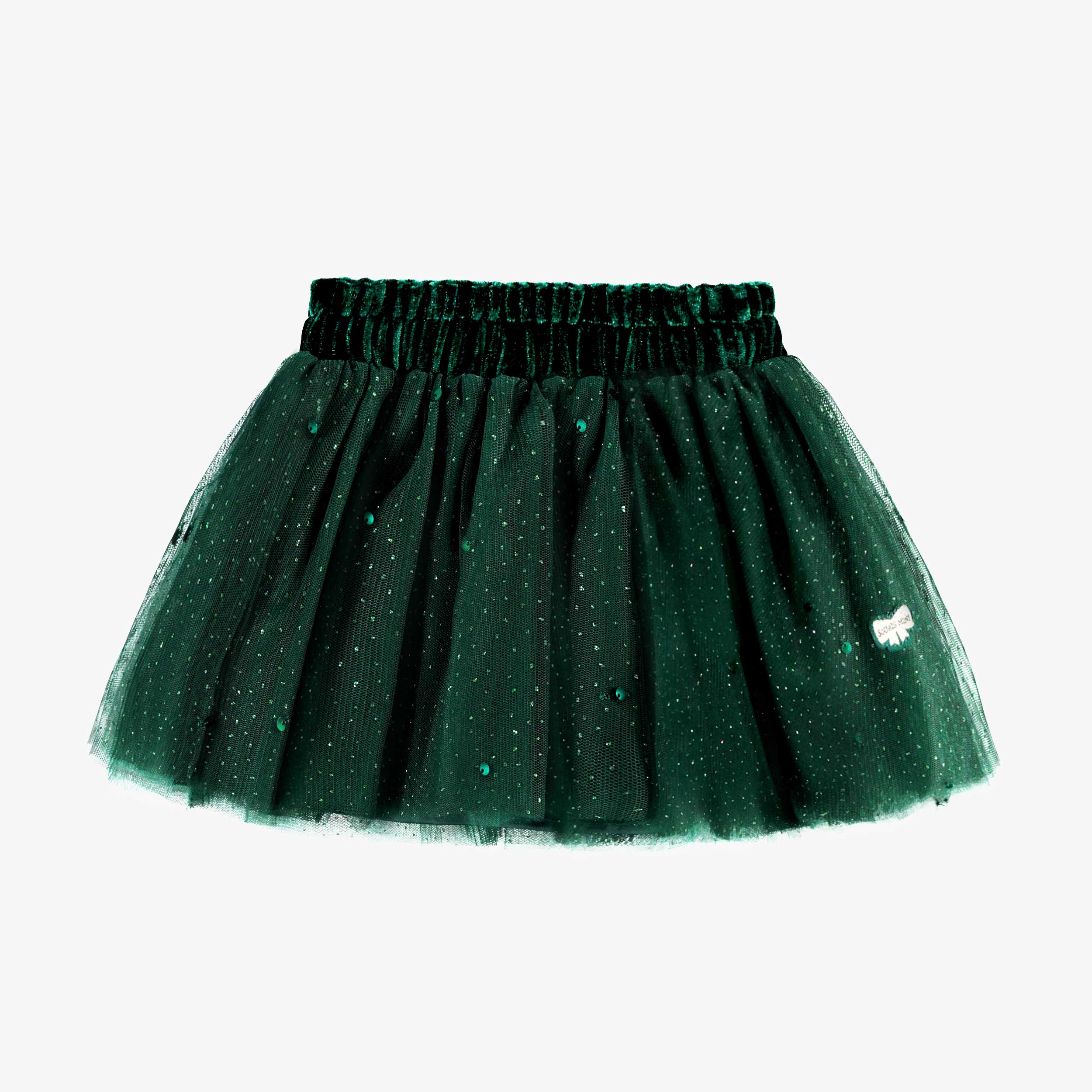 Jupe verte à paillettes, bébé