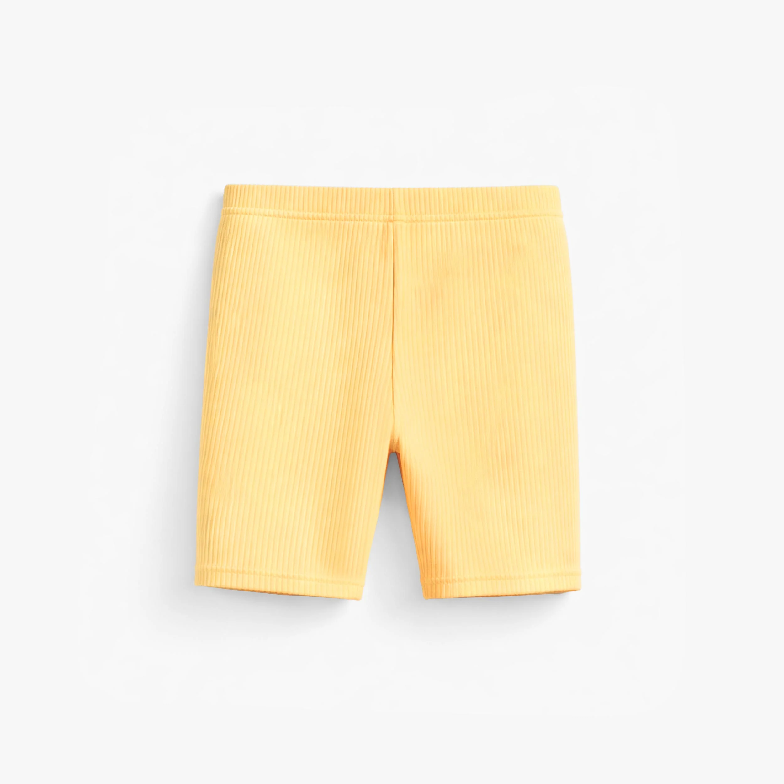 Legging court jaune en tricot côtelé, enfant - Image 4