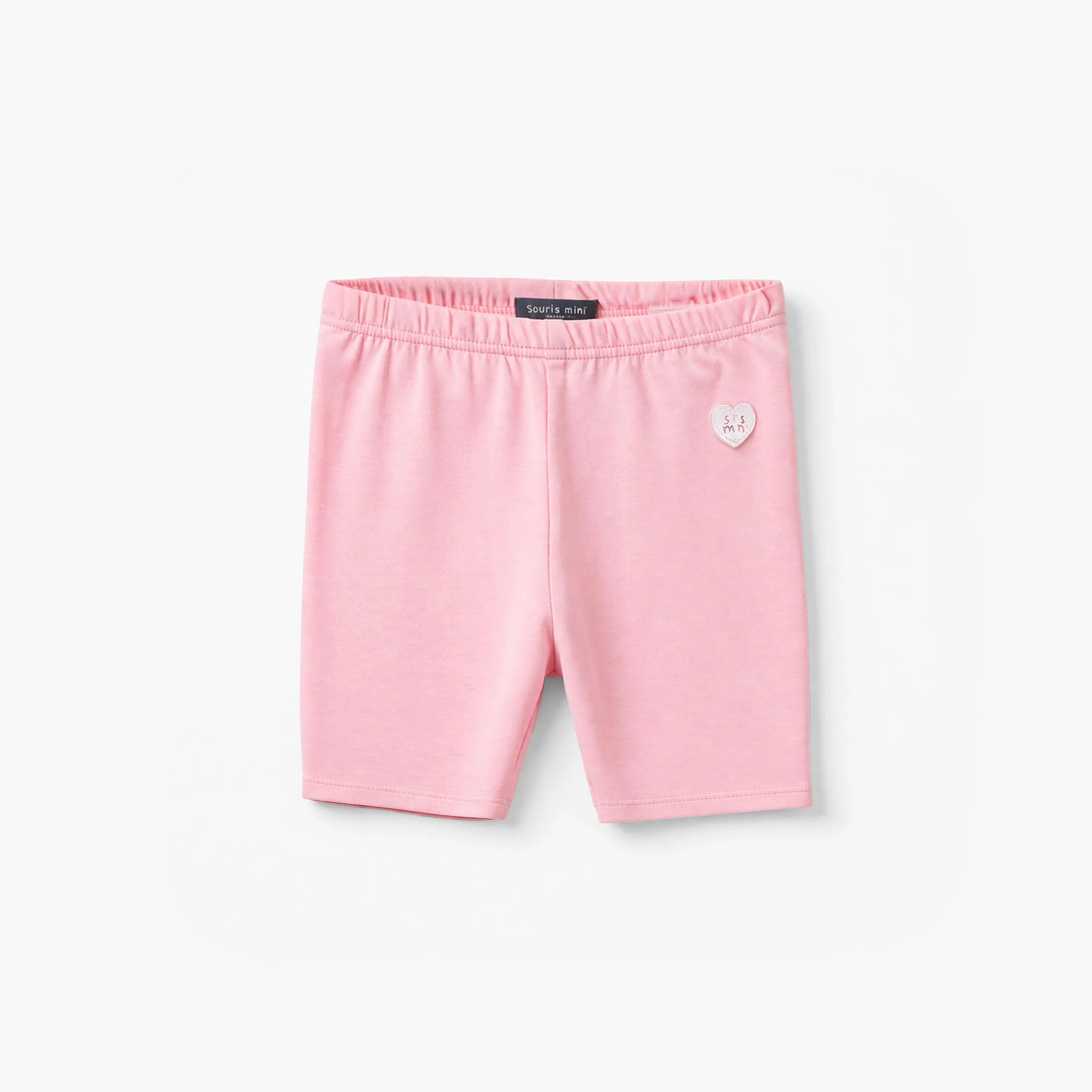 Legging court rose en jersey extensible, bébé