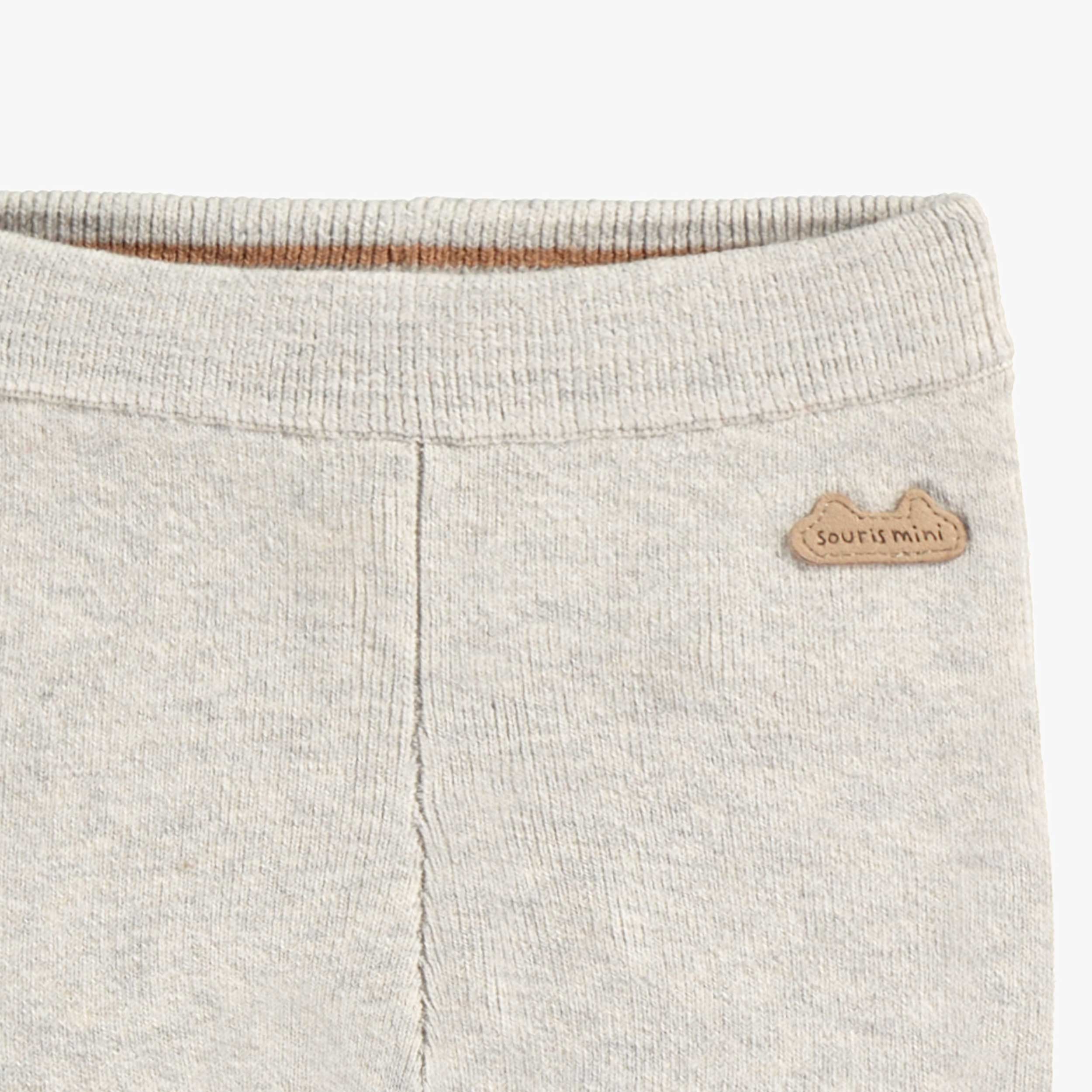 Legging crème en tricot, naissance - Image 2