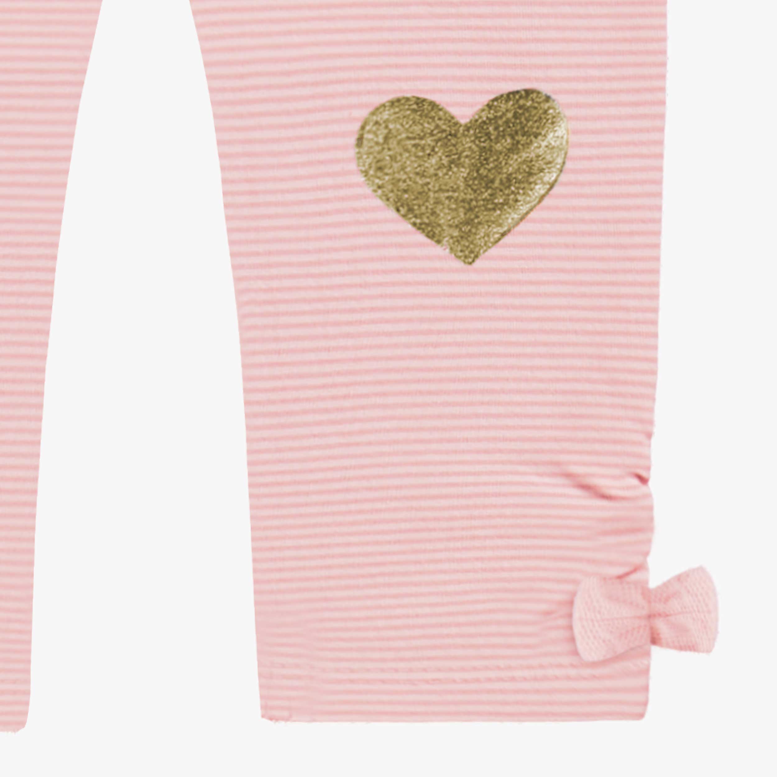 Legging rose avec cœurs, bébé - Image 2