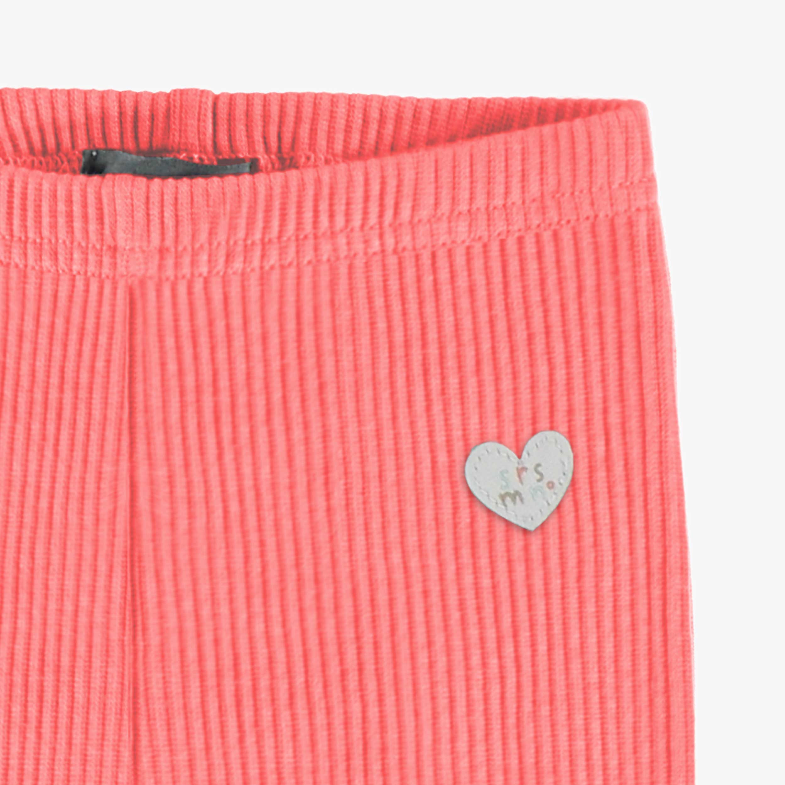 Legging rose en tricot côtelé, bébé - Image 2
