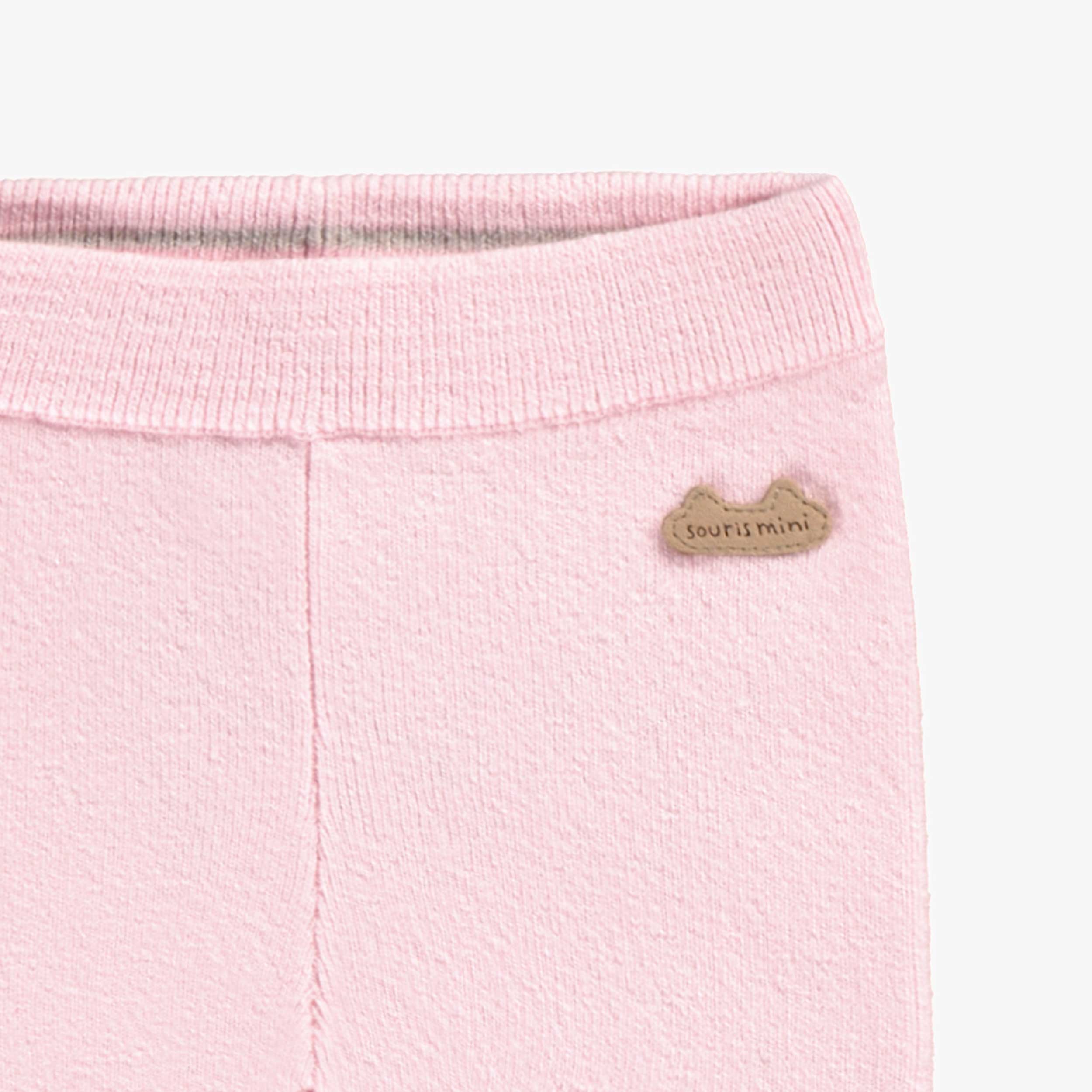 Legging rose en tricot, naissance - Image 2