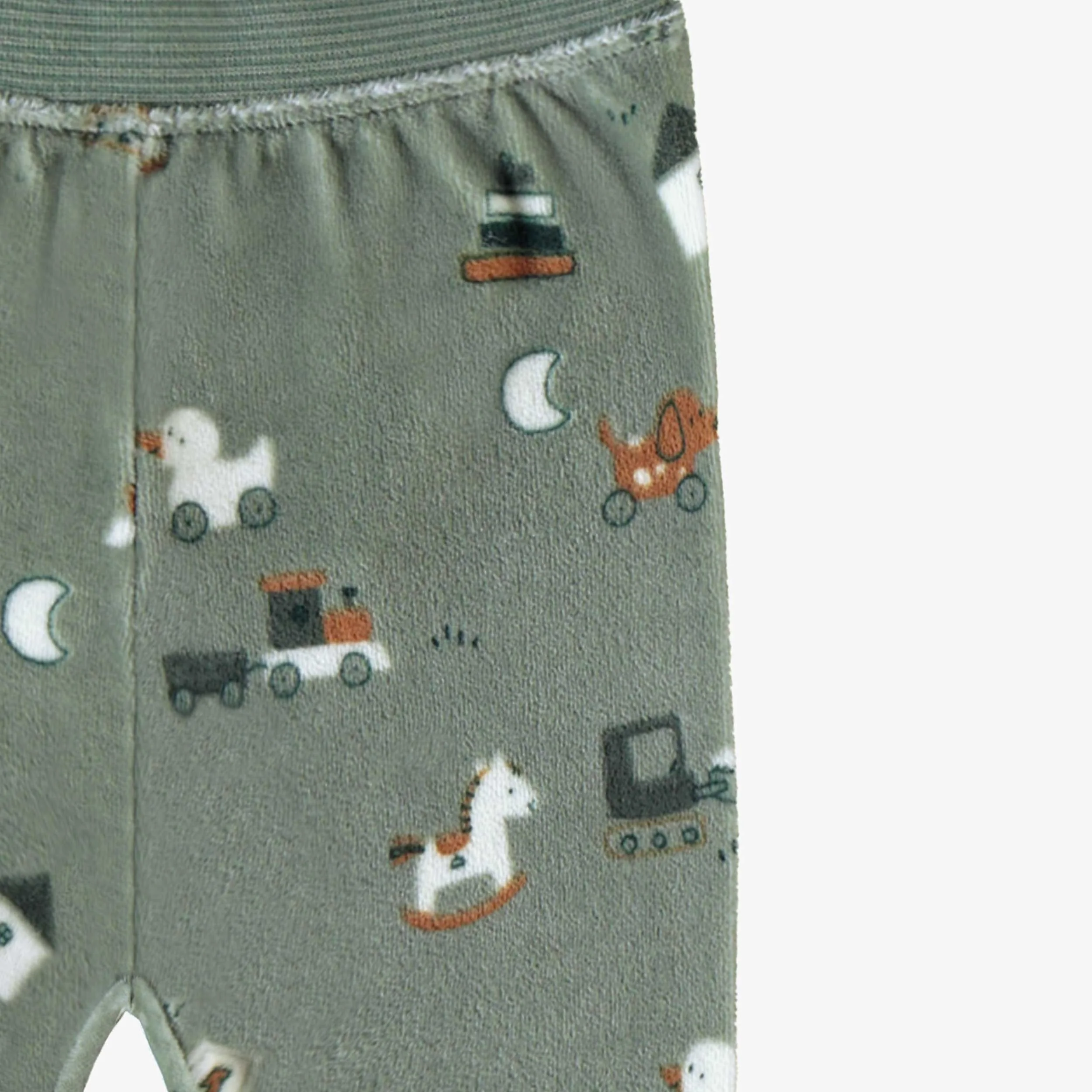 Legging vert en velours, naissance - Image 2