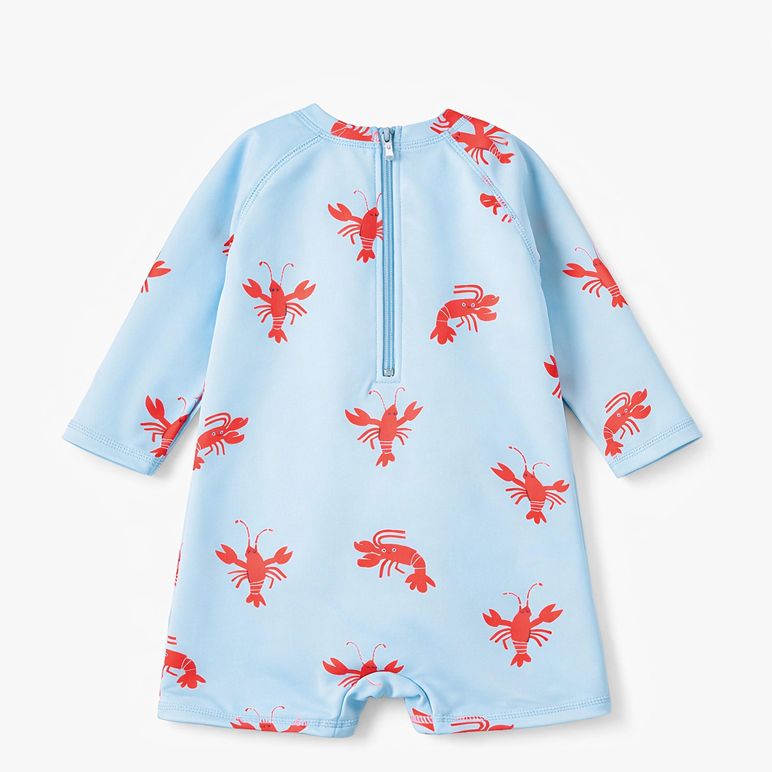 Maillot de bain une pièce bleu pâle à motifs de homards, bébé - Image 6