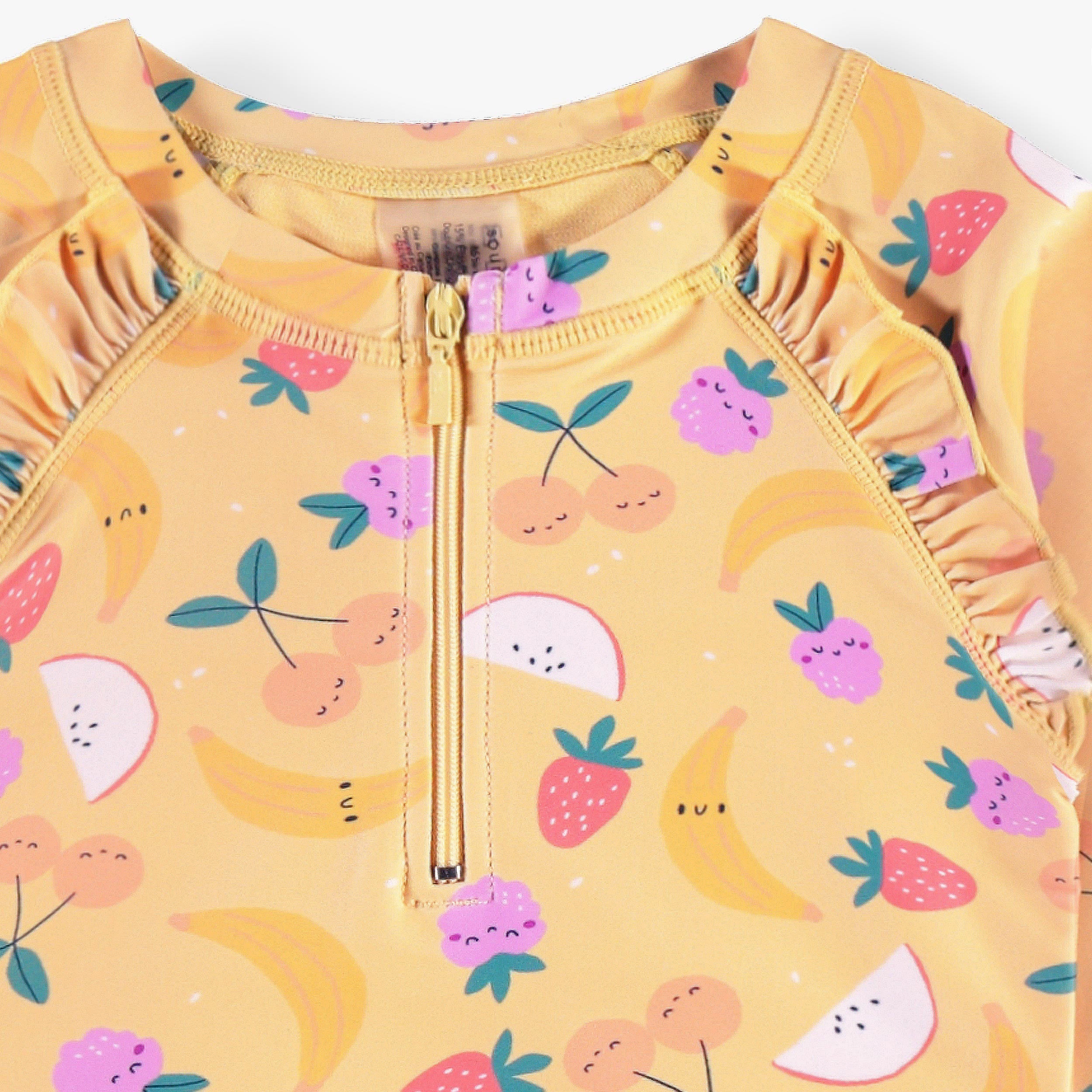 Maillot de bain une pièce jaune à motifs fruités, enfant - Image 3