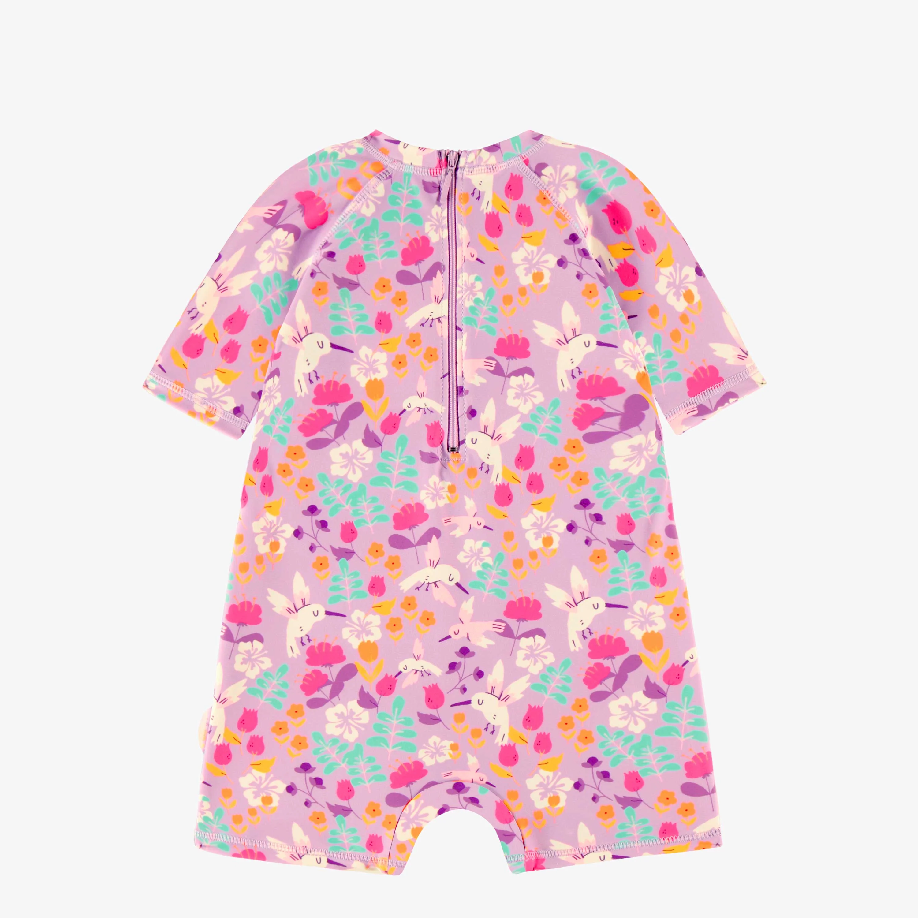 Maillot de bain une pièce mauve à motif floral, bébé - Image 2