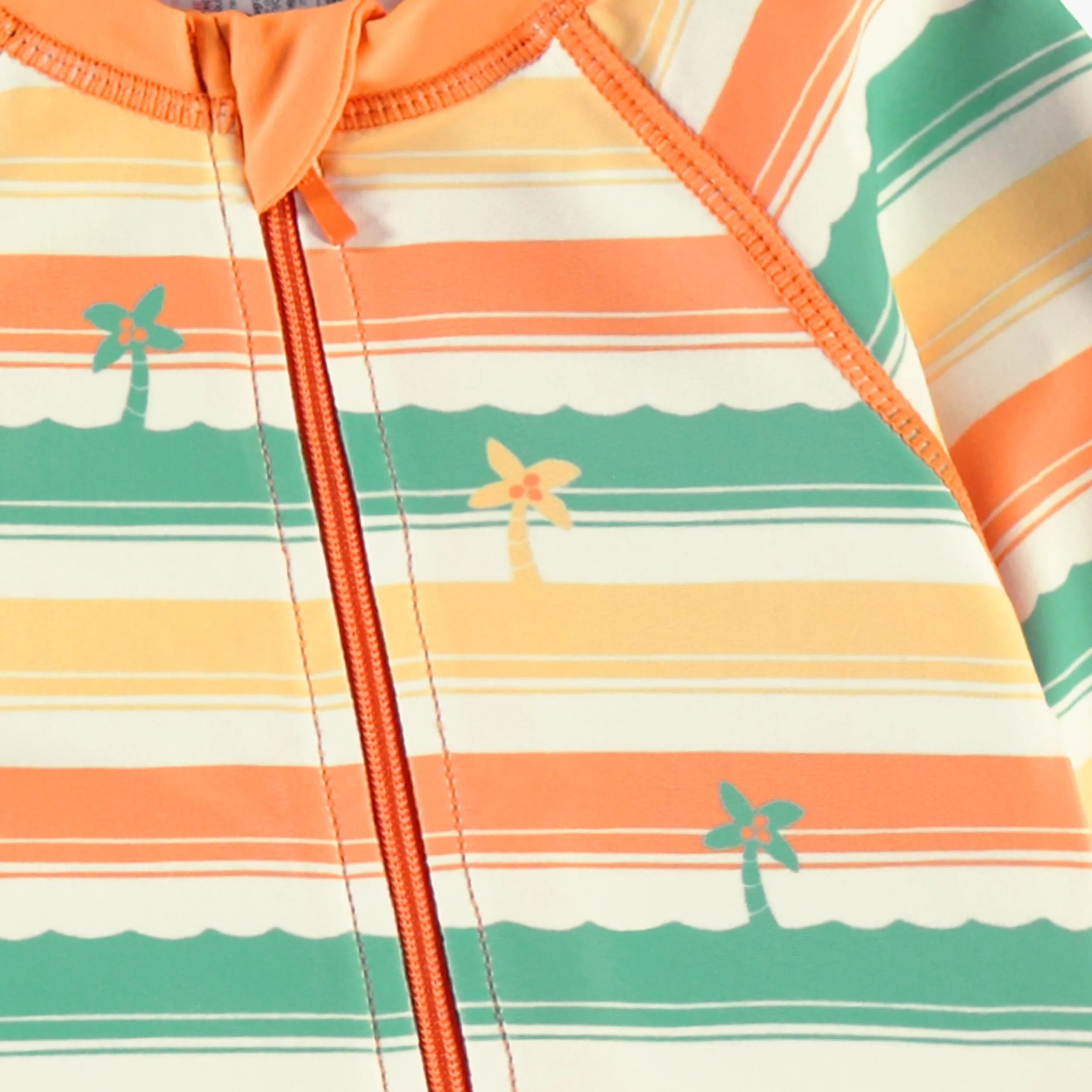 Maillot de bain une pièce à rayures colorées, bébé || One-piece swimsuit with colorful stripes, baby - Image 6