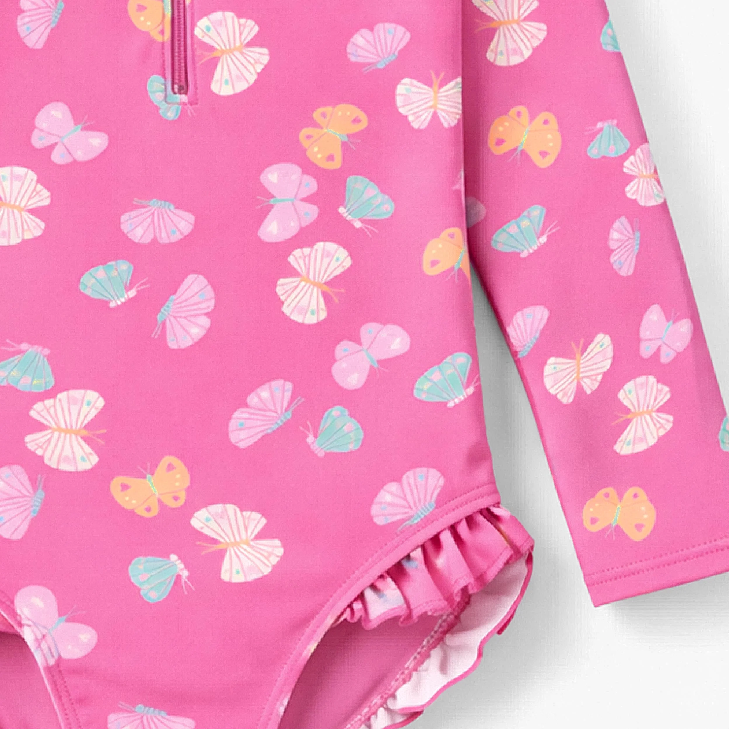Maillot de bain une pièce rose à motifs de papillons, enfant - Image 5