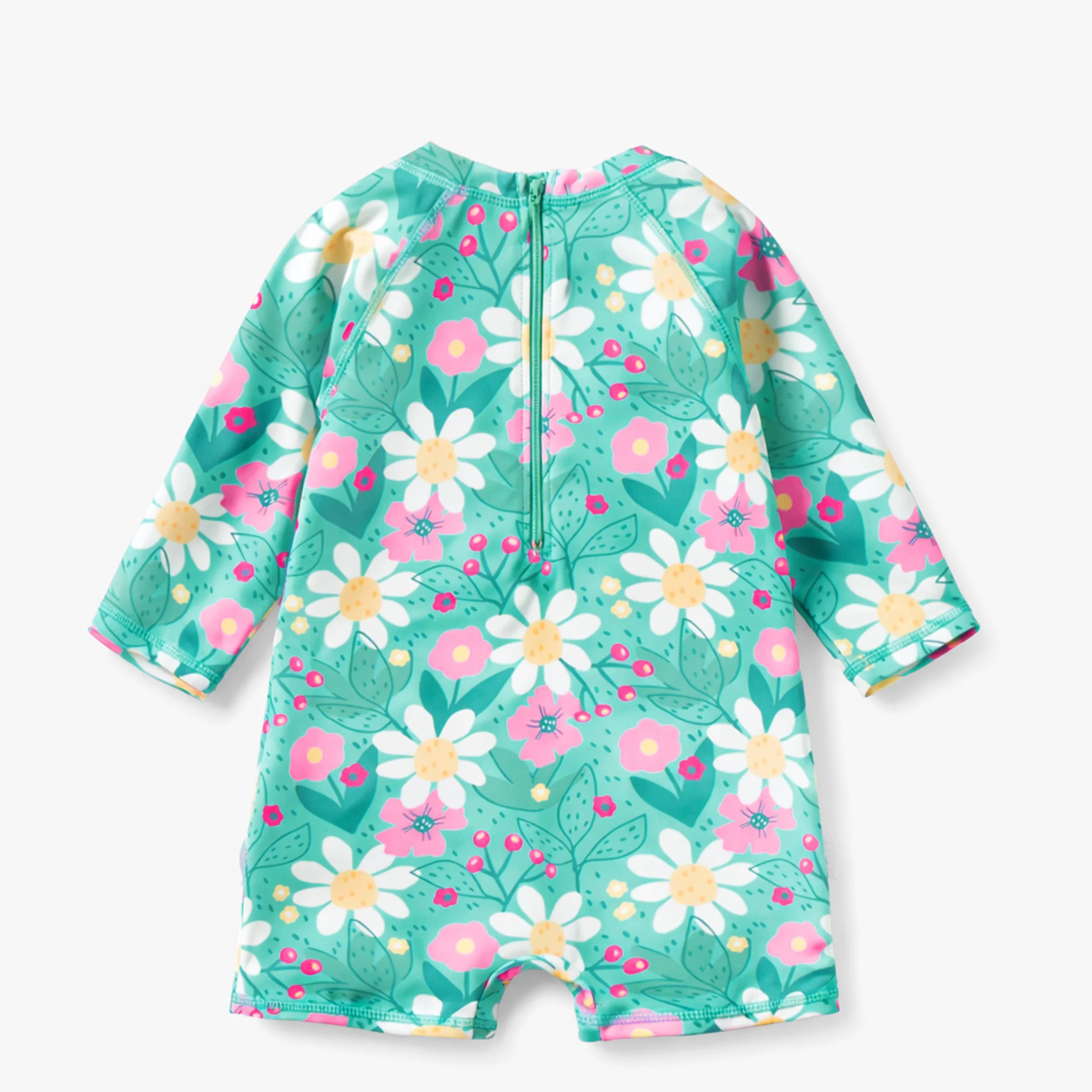 Maillot de bain une pièce turquoise à motif floral, bébé - Image 5