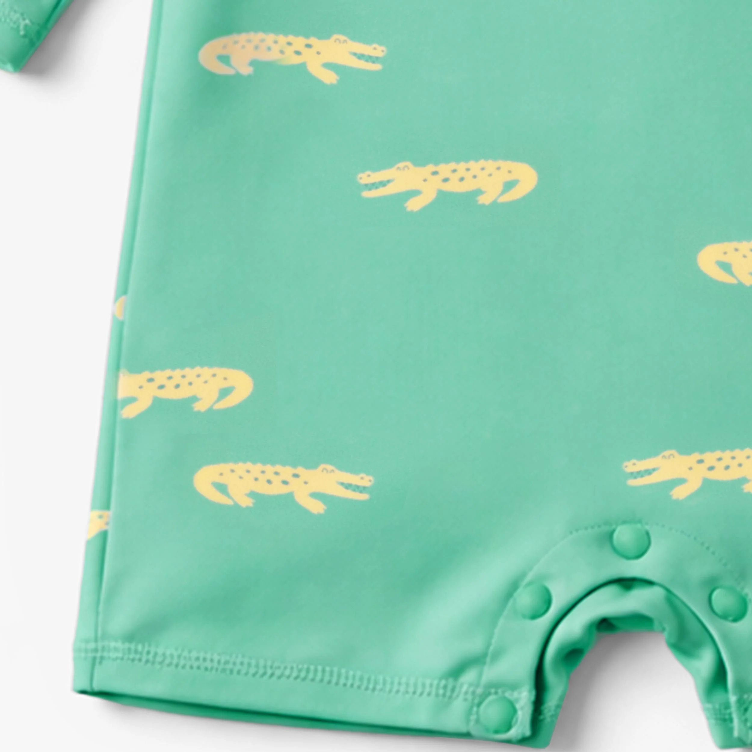 Maillot de bain une pièce turquoise à motifs de crocodiles, bébé - Image 6