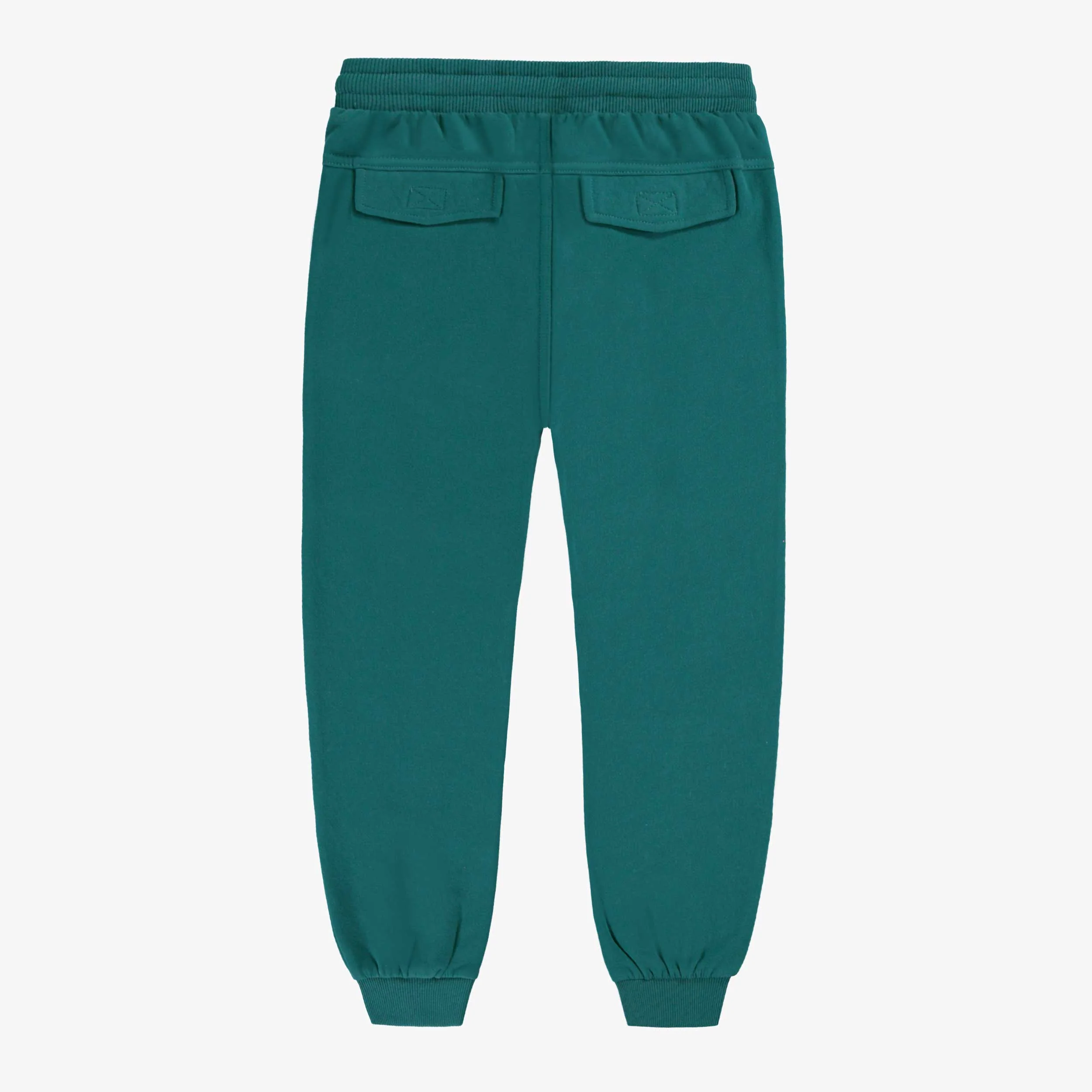 Pantalon bleu sarcelle style jogger, enfant - Image 2