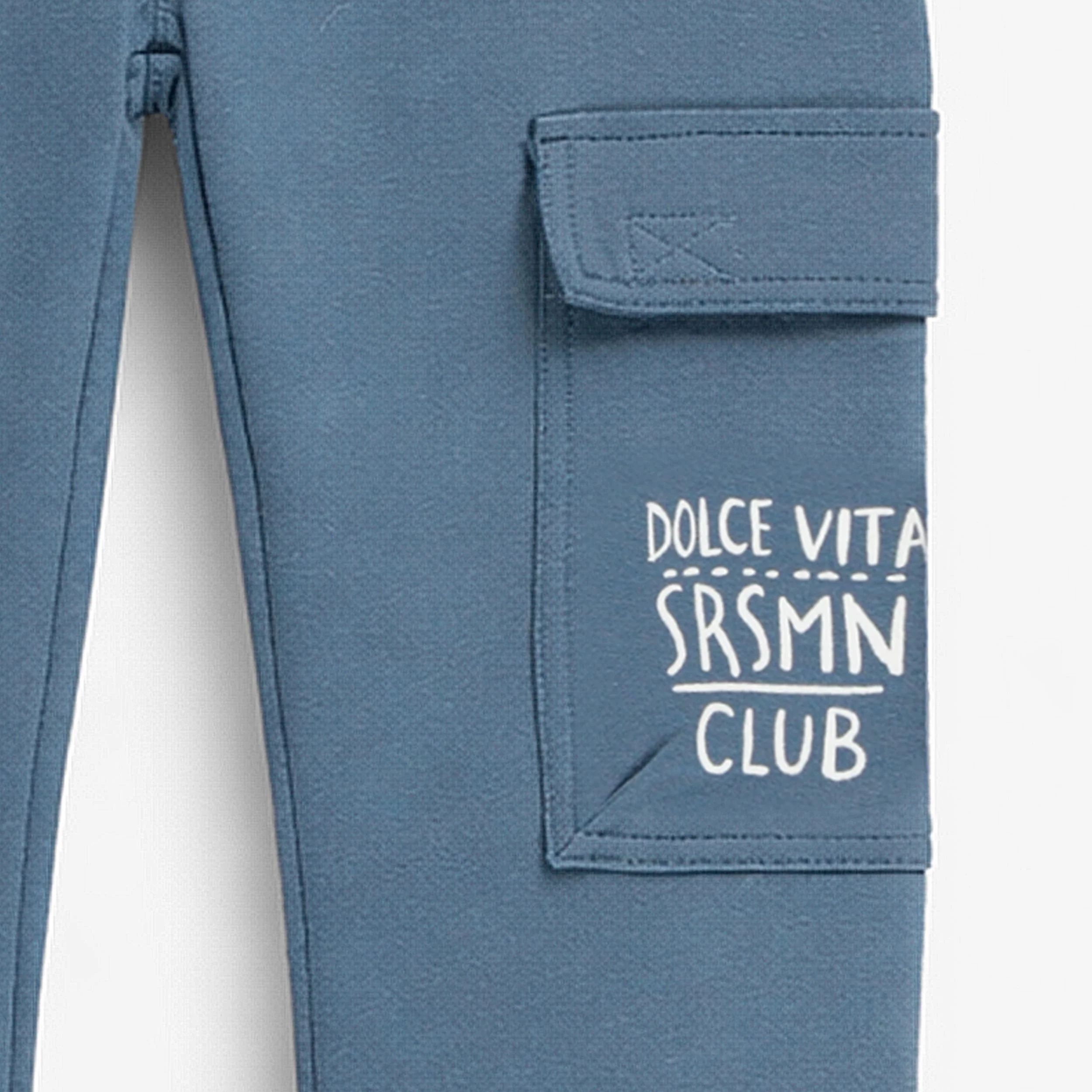 Pantalon bleu style jogger, enfant - Image 3