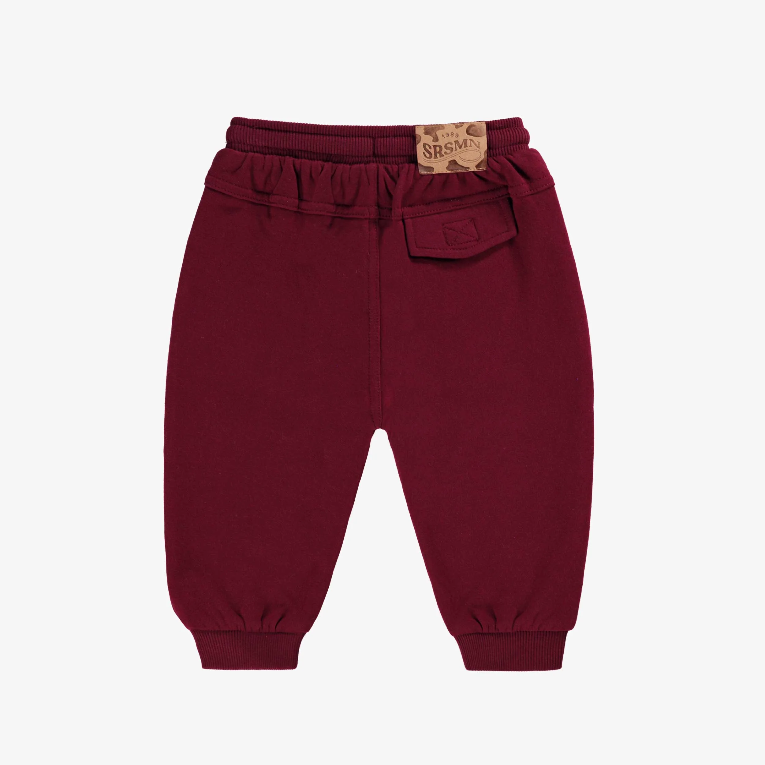 Pantalon bourgogne style jogger, bébé - Image 2