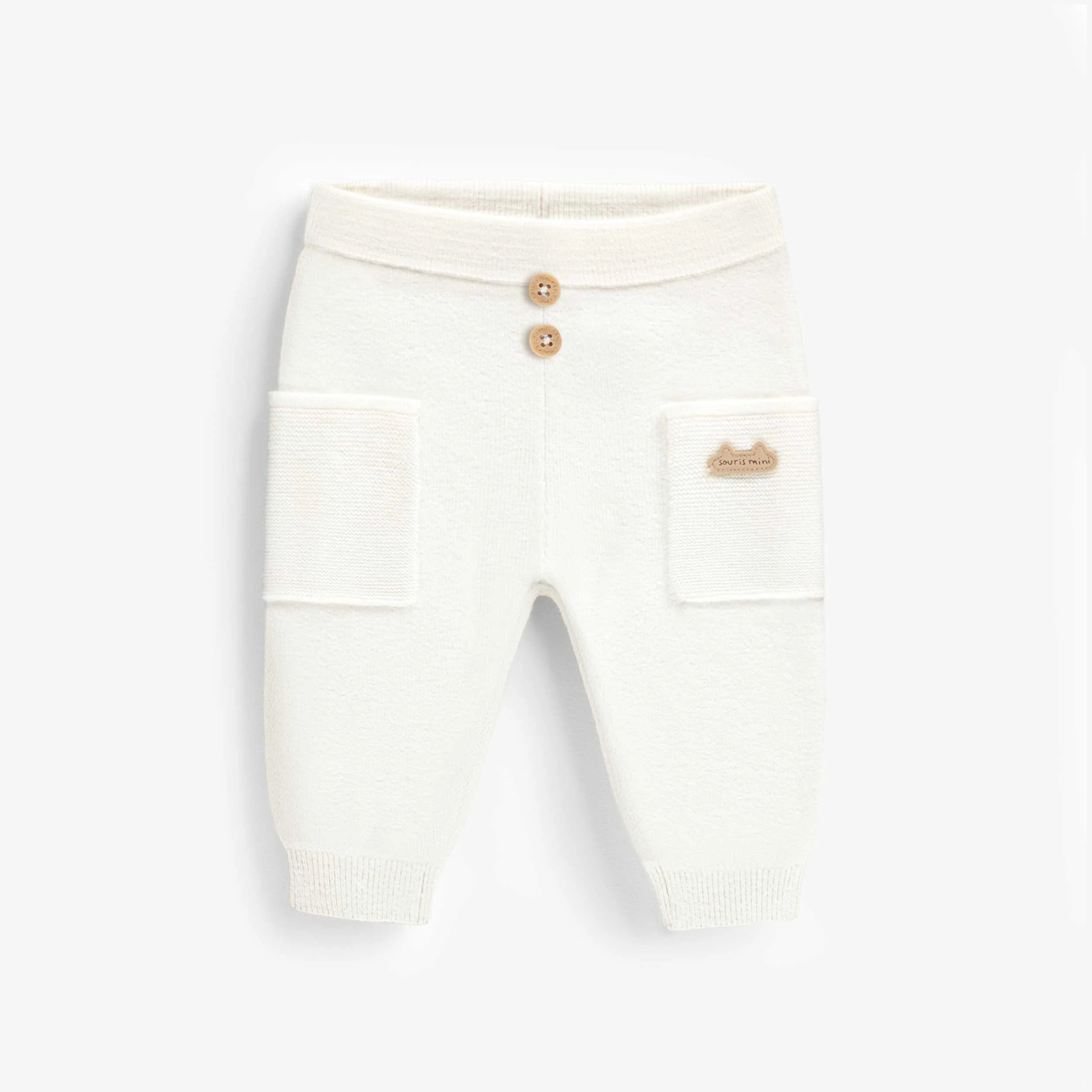 Pantalon crème en tricot, naissance