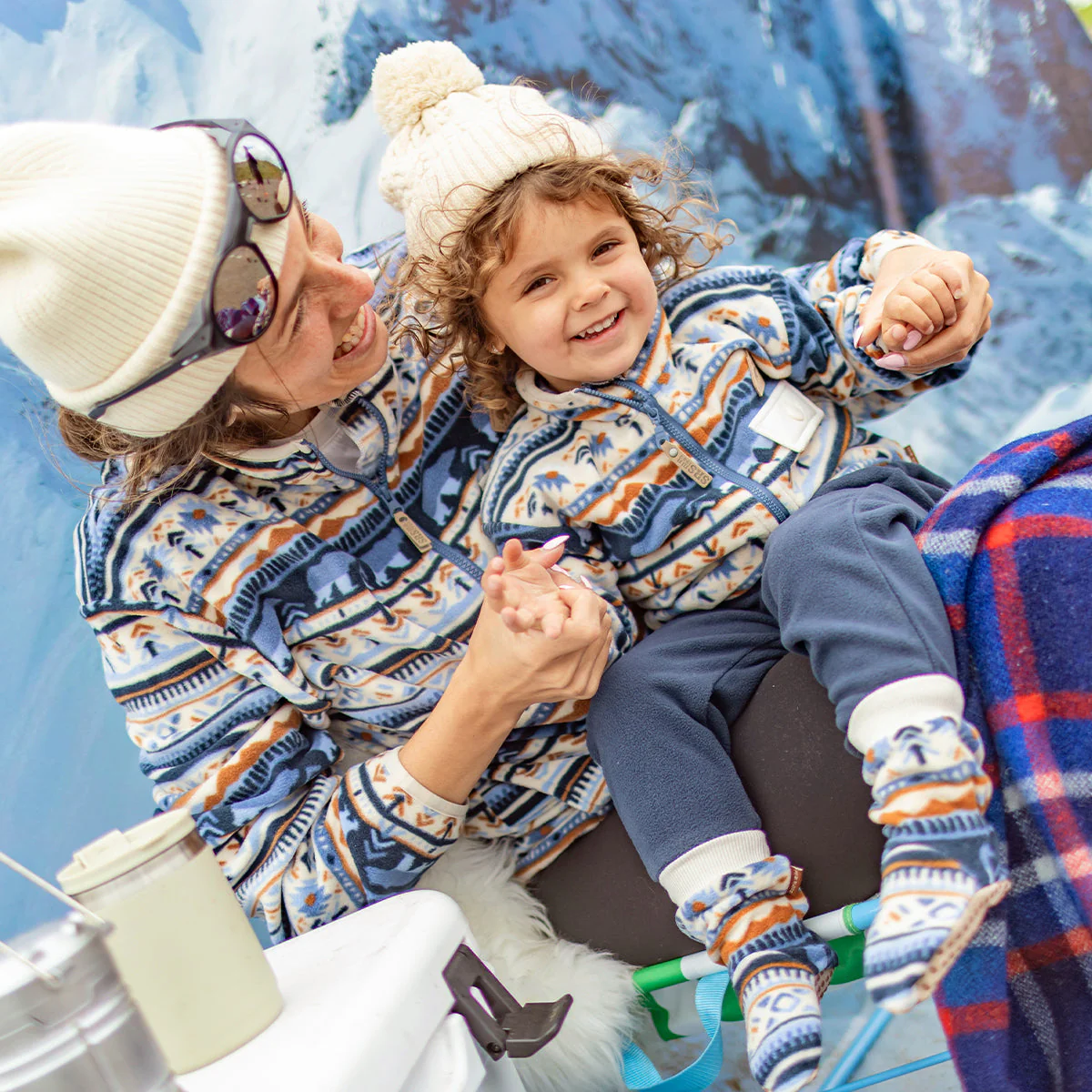 Pantalon en polar bleu, bébé - Image 3