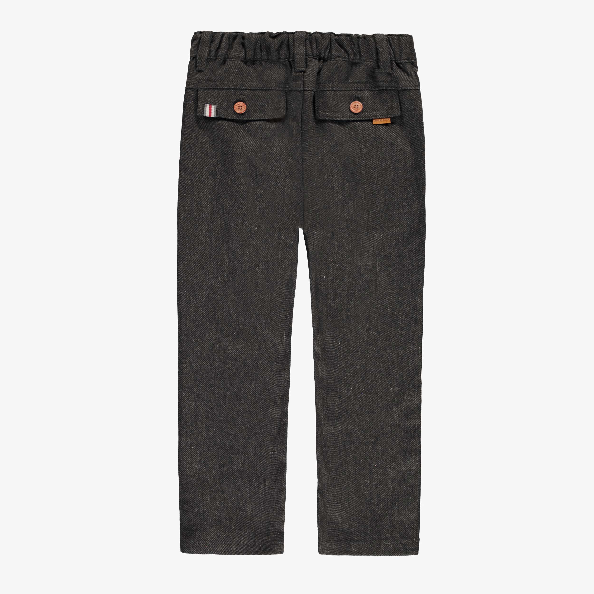 Pantalon gris en flanelle, enfant - Image 4