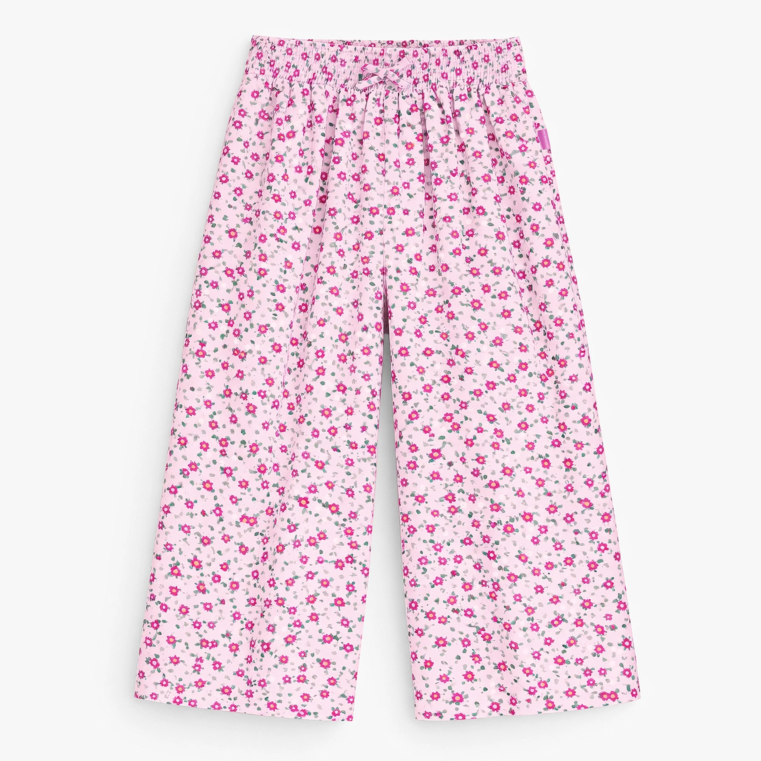 Pantalon lilas à motif floral, enfant