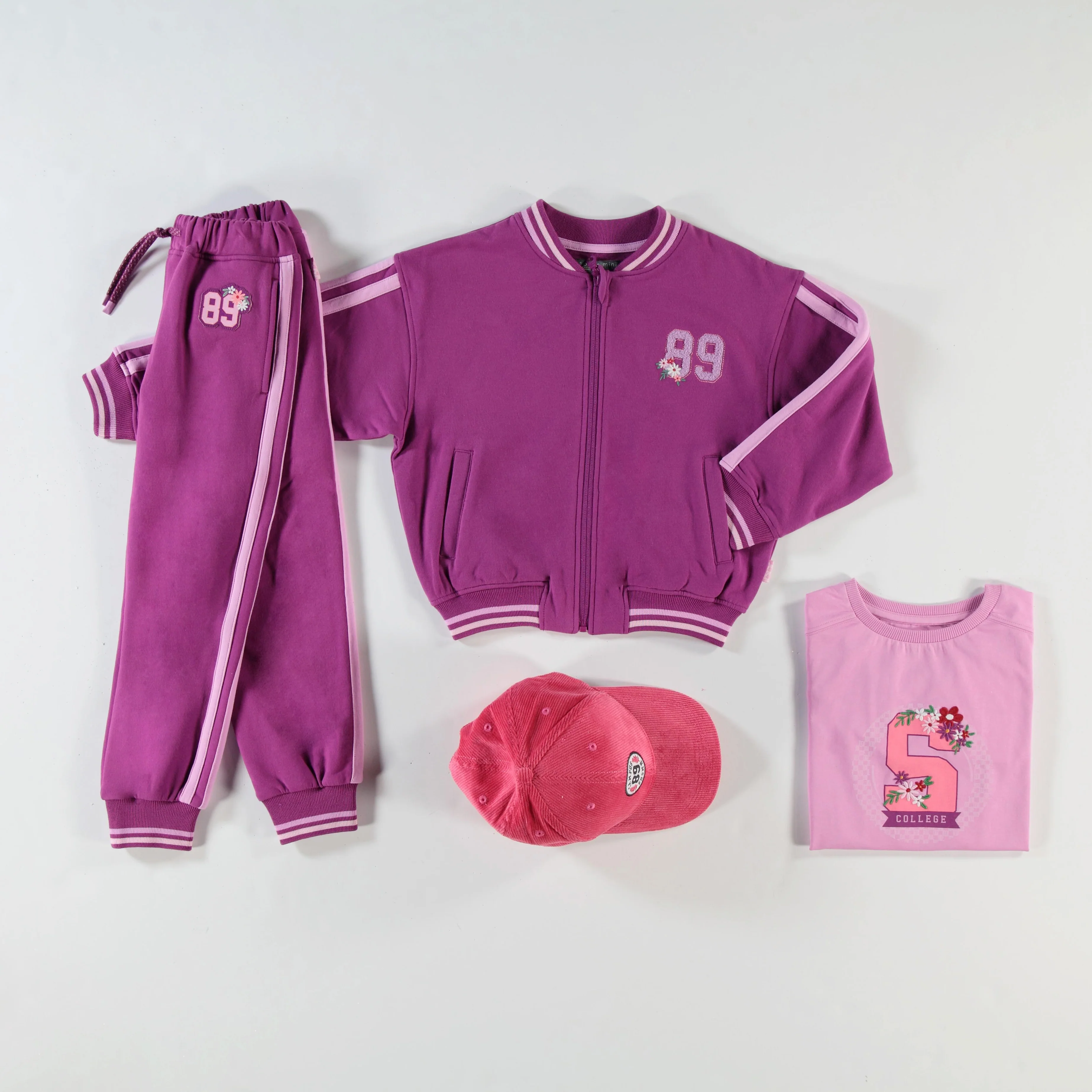 Pantalon mauve style jogger, enfant - Image 2