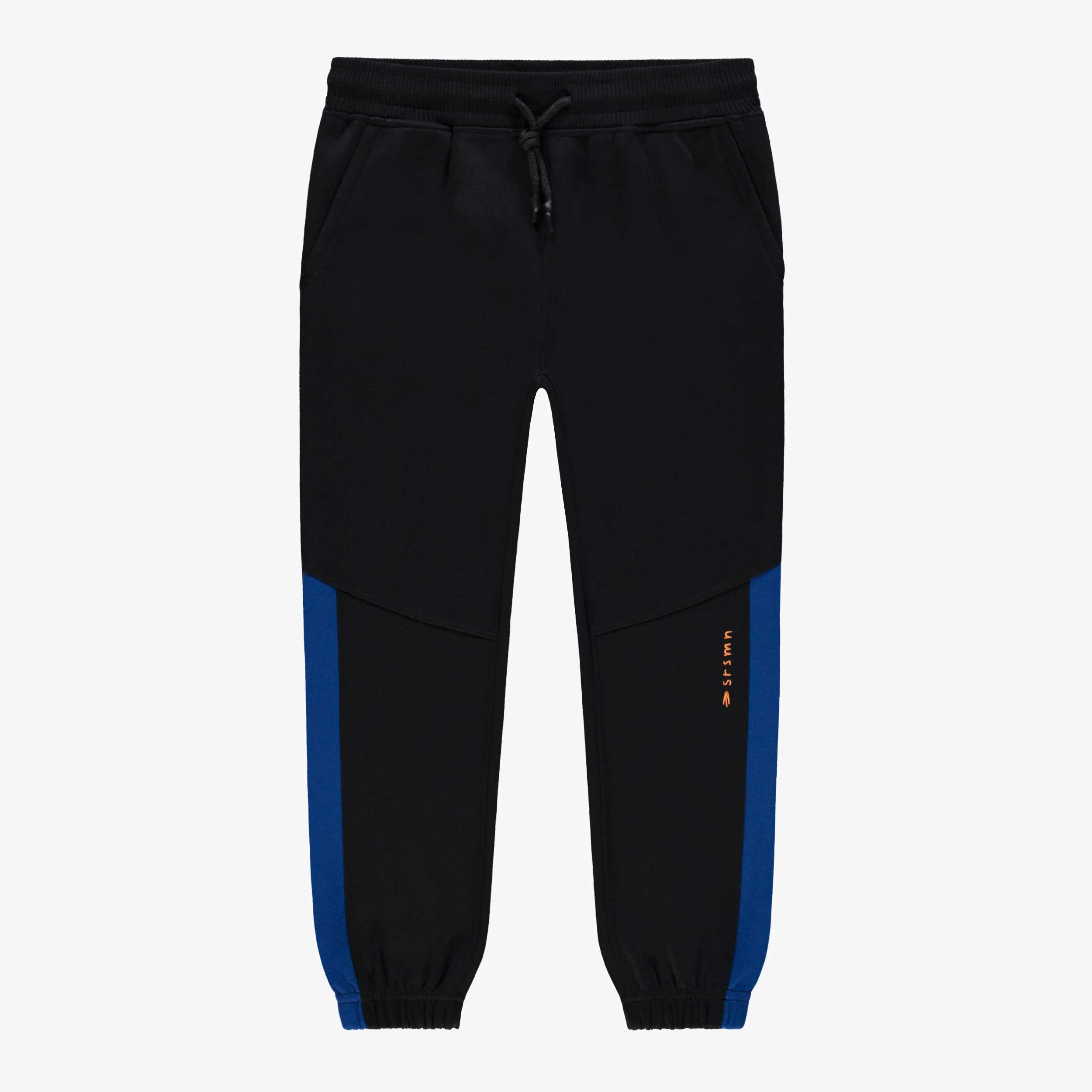 Pantalon noir style jogger, enfant