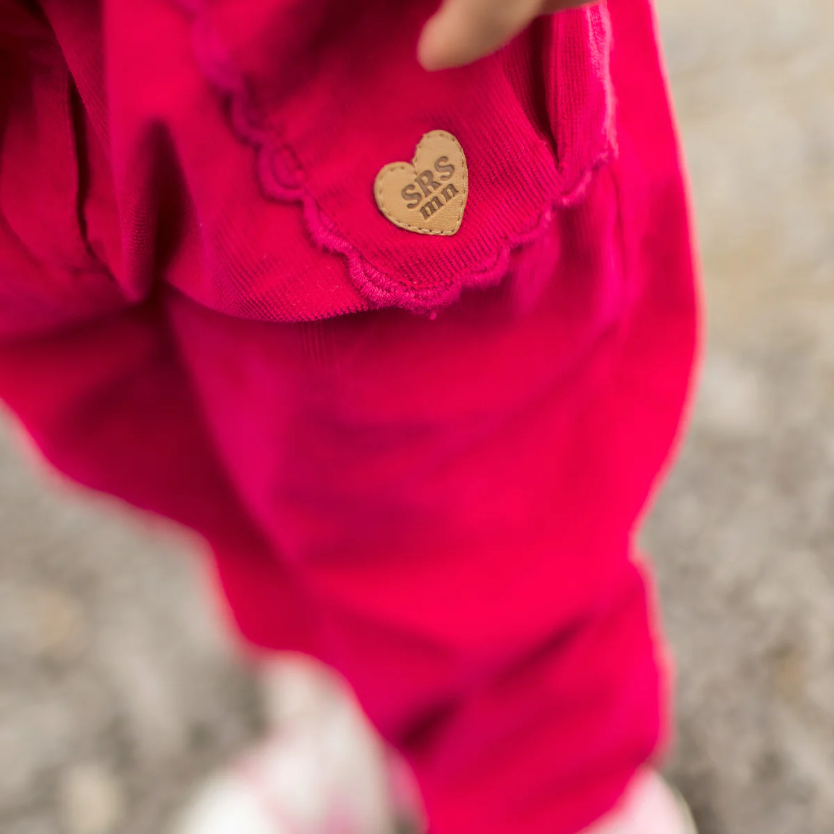 Pantalon rose en velours côtelé, bébé - Image 3
