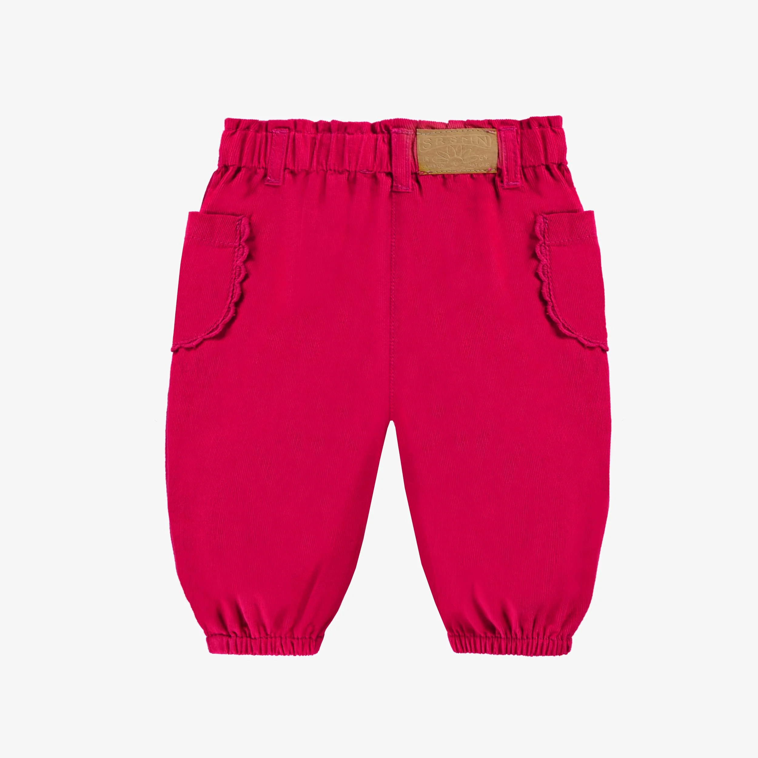 Pantalon rose en velours côtelé, bébé - Image 4