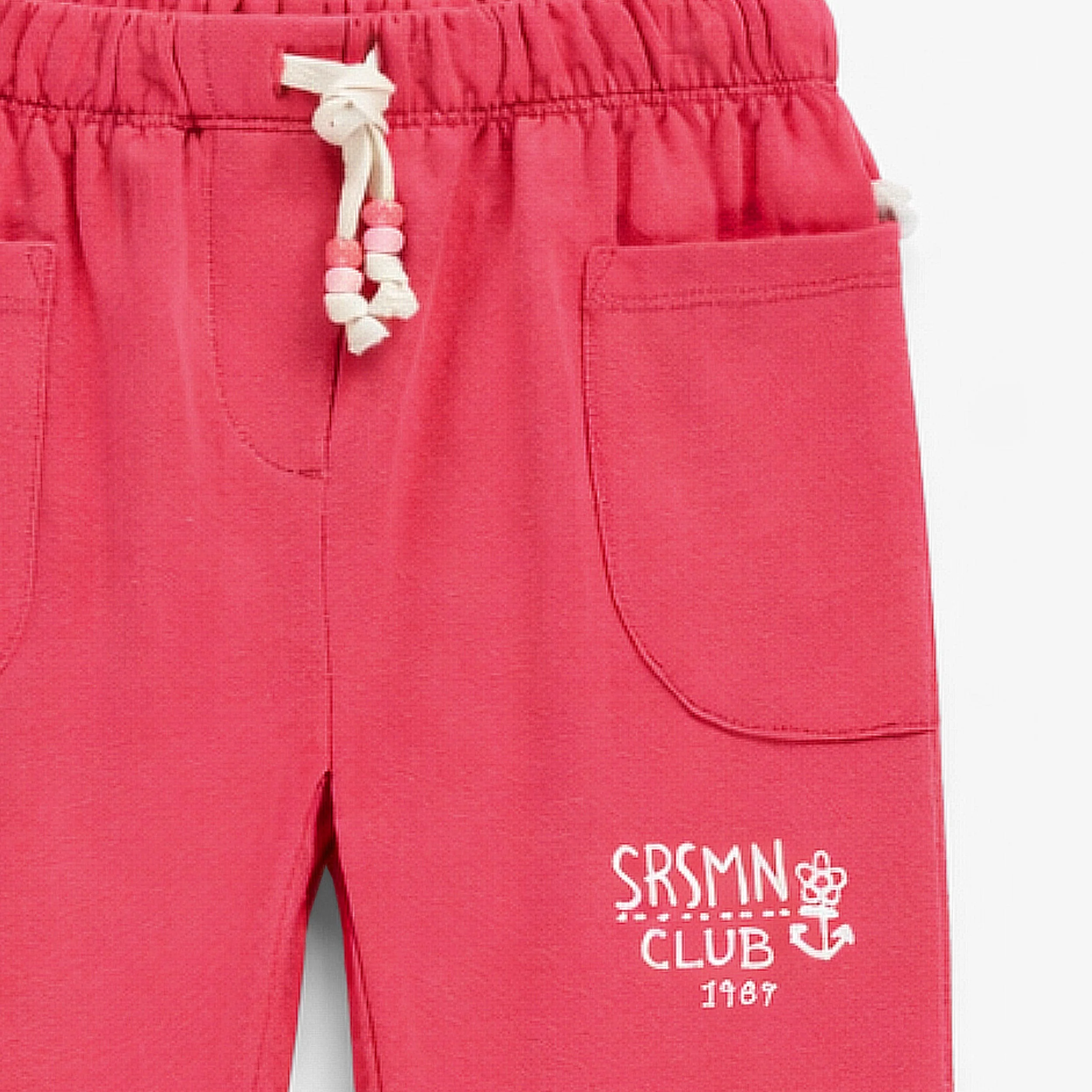 Pantalon rouge style jogger, enfant - Image 3