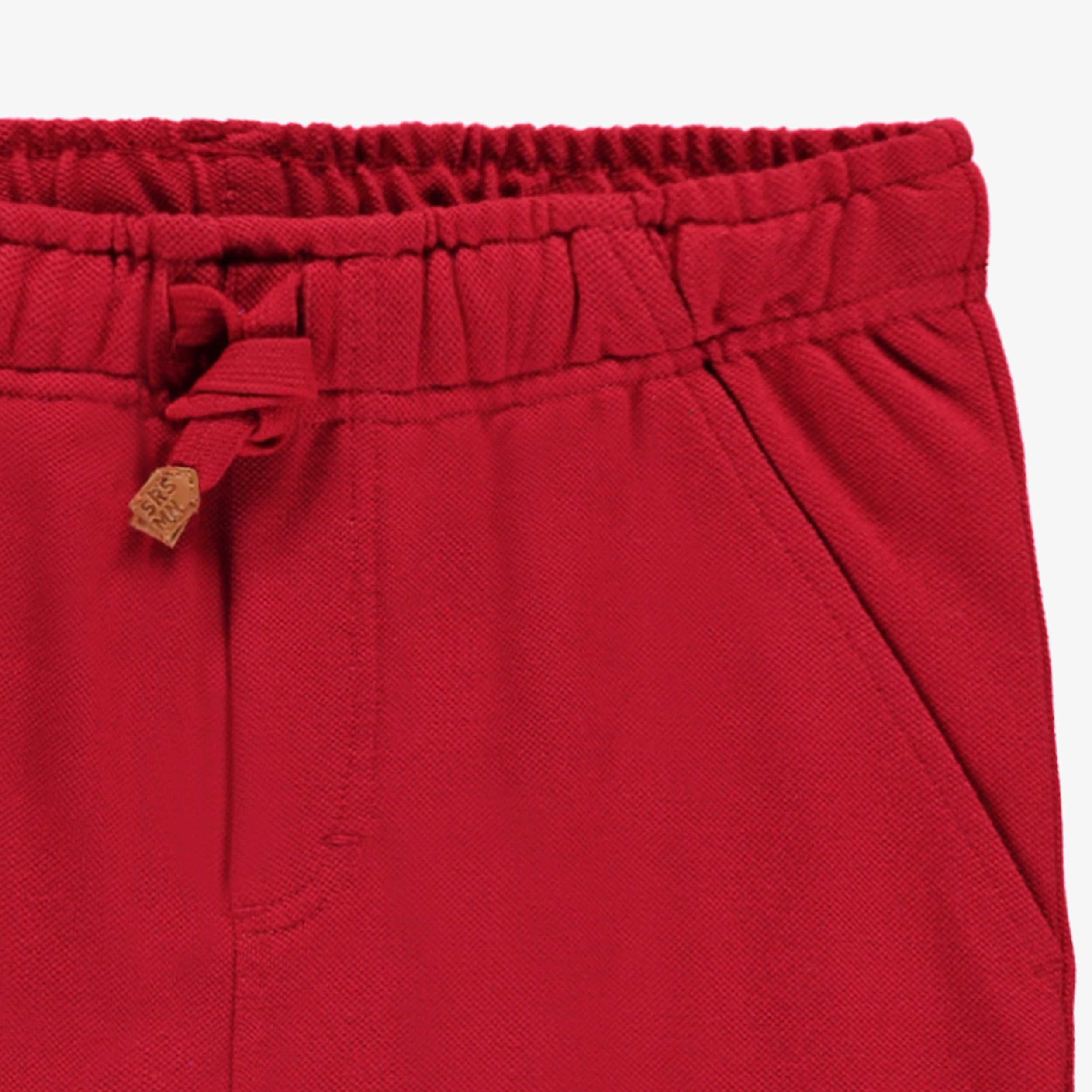 Pantalon rouge style jogger, enfant - Image 3