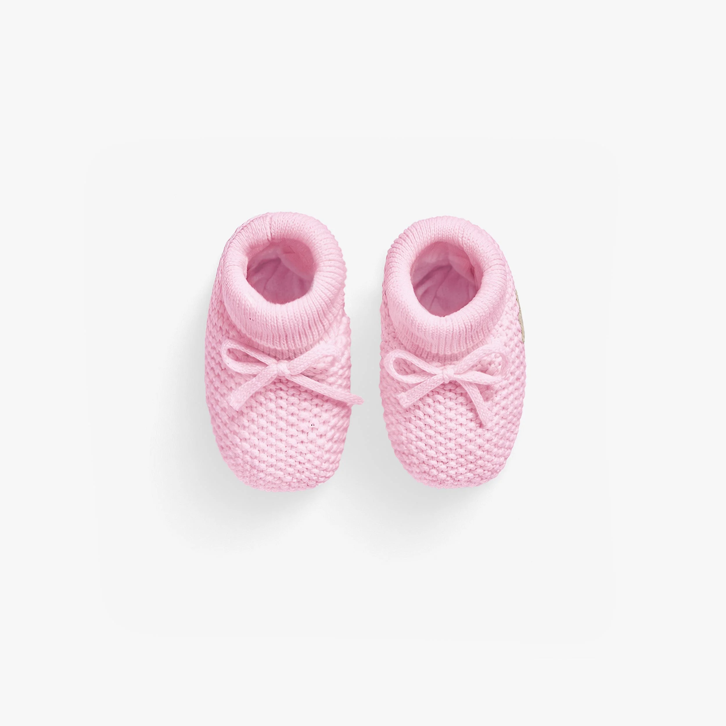 Pantoufles roses en tricot, naissance - Image 3