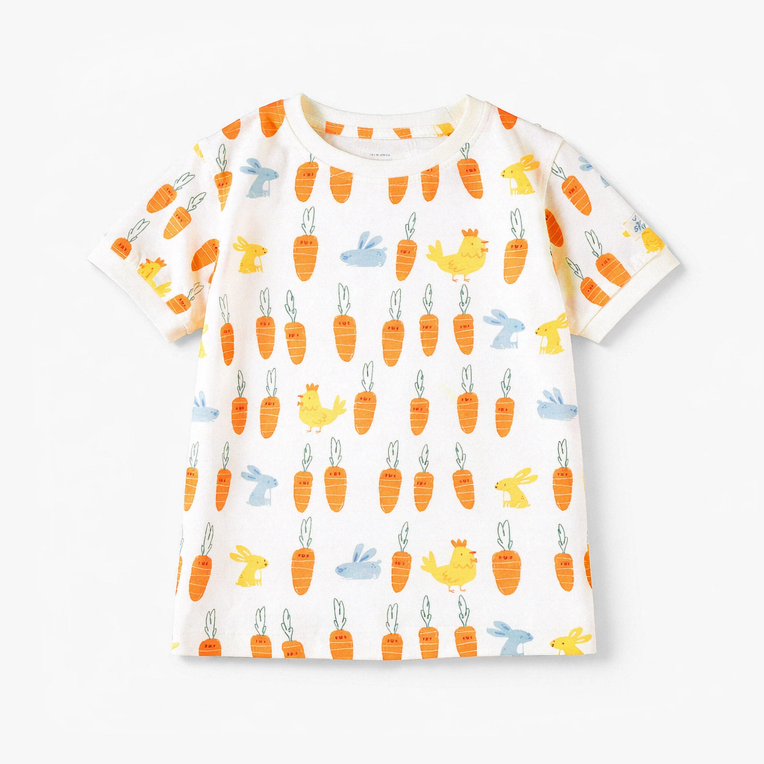 Pyjama deux pièces blanc à motifs de Pâques, enfant - Image 6