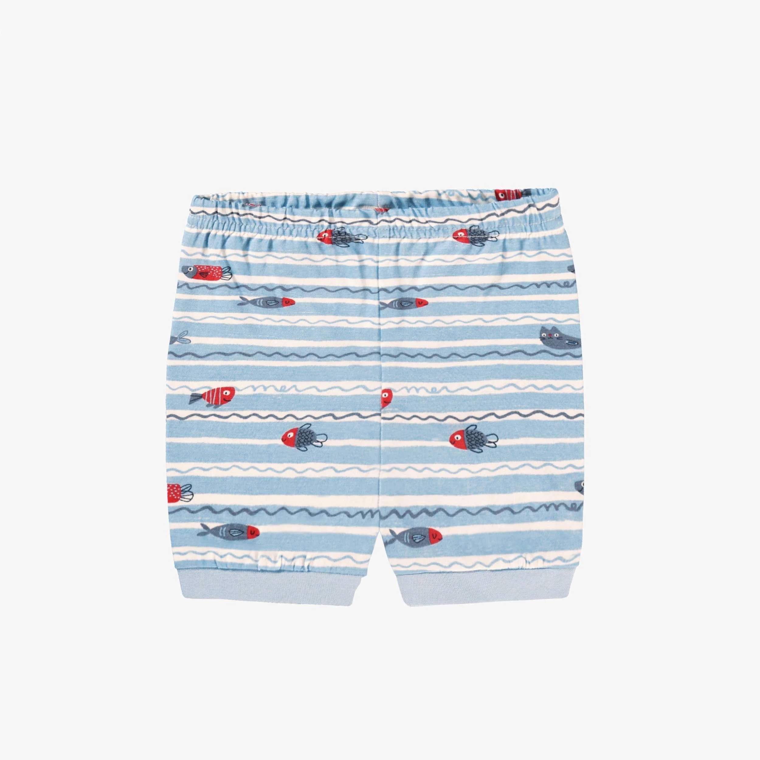 Pyjama deux pièces bleu avec illustration et motifs, bébé - Image 3