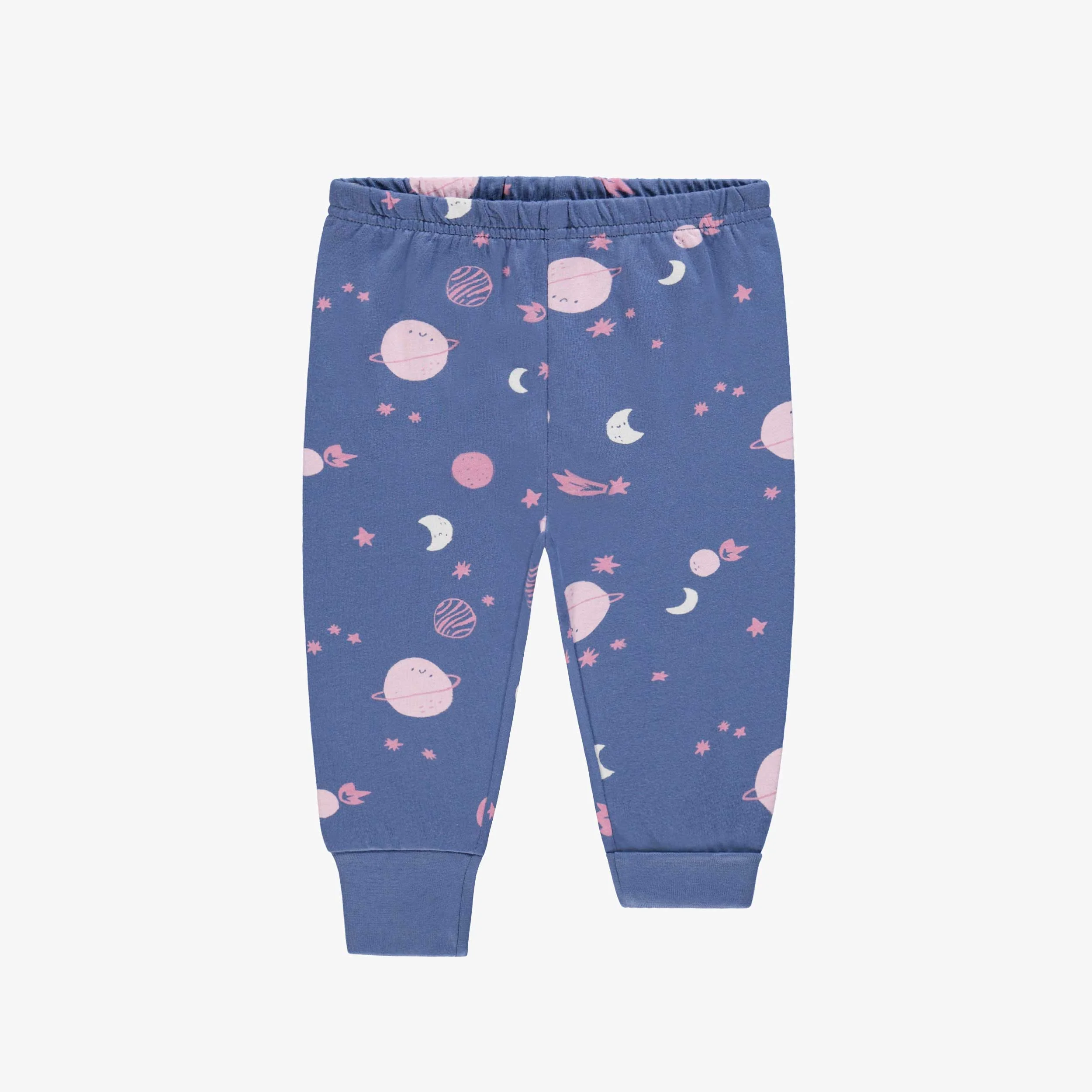 Pyjama deux pièces bleu foncé à motifs de planètes, bébé - Image 3