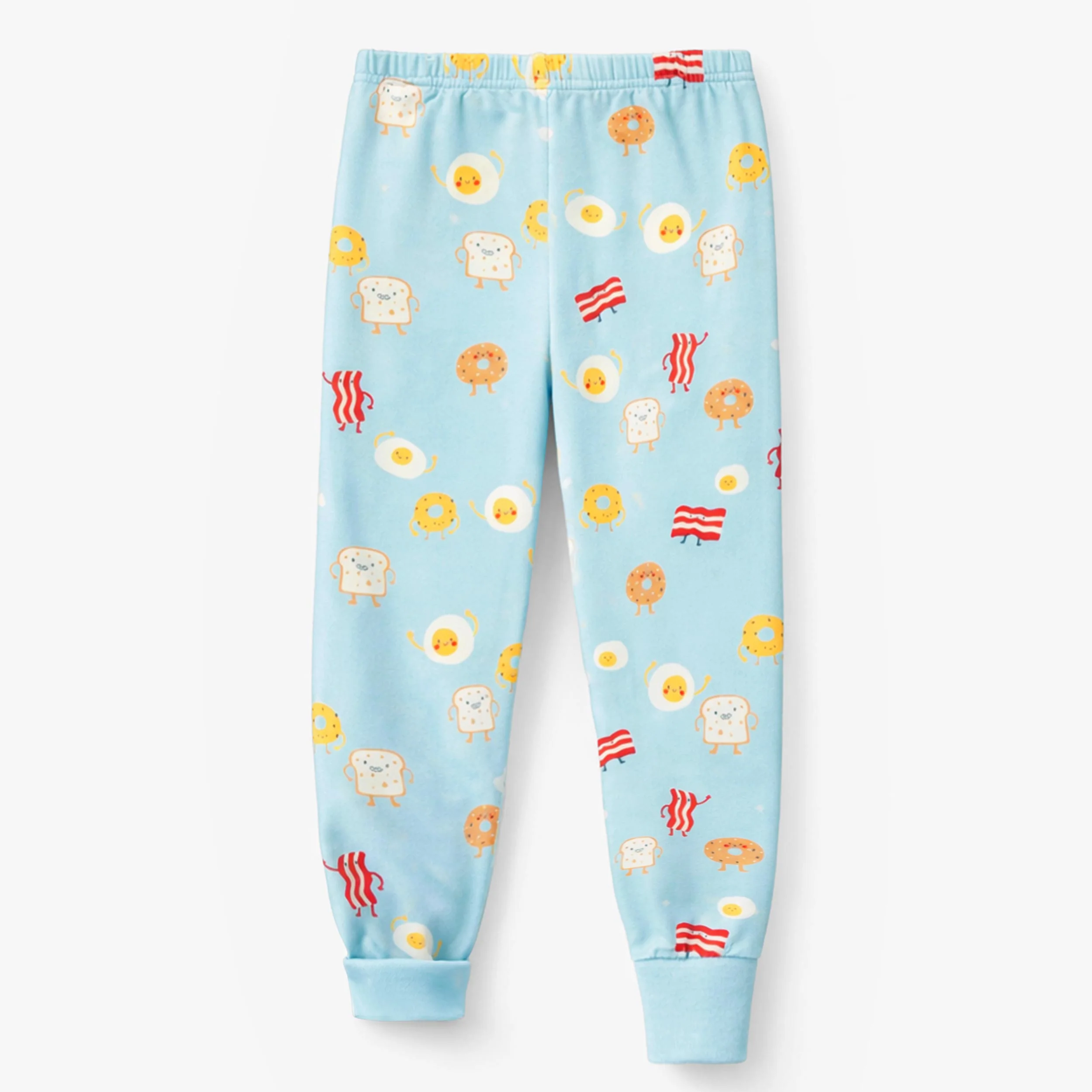 Pyjama deux pièces bleu à motifs de déjeuner, enfant - Image 6