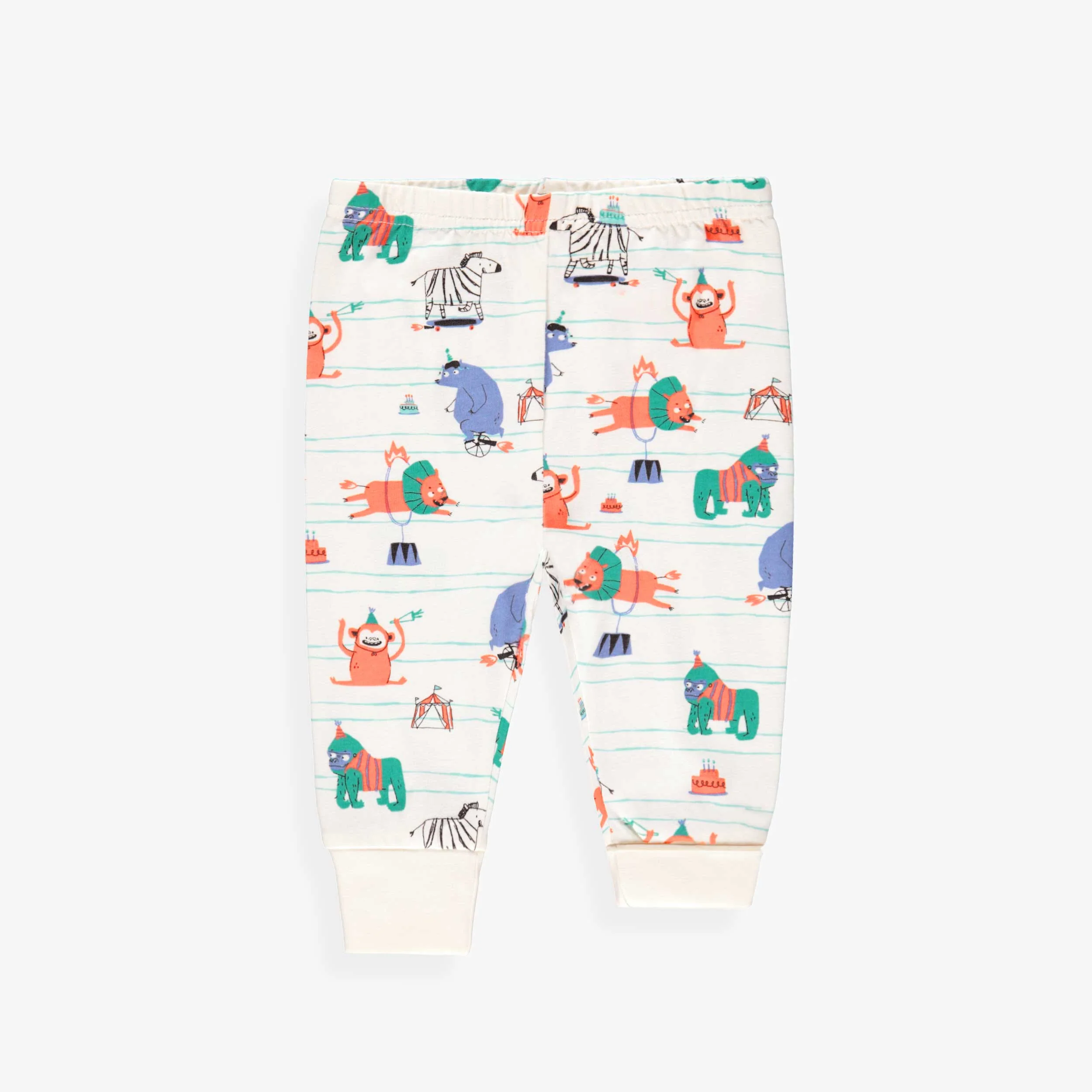 Pyjama deux pièces crème à motifs d’animaux, bébé - Image 5