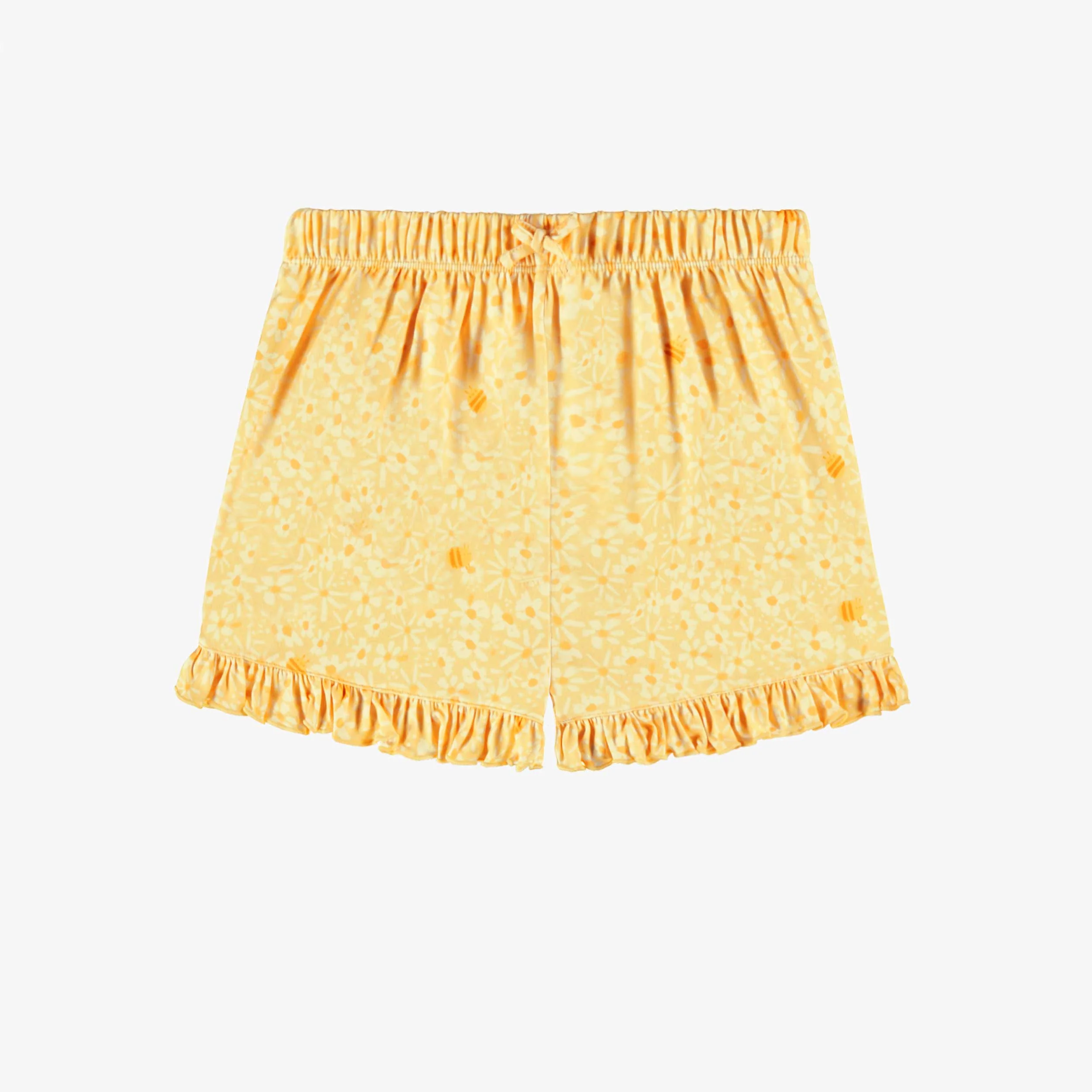 Pyjama deux pièces jaune à motif floral, enfant - Image 6